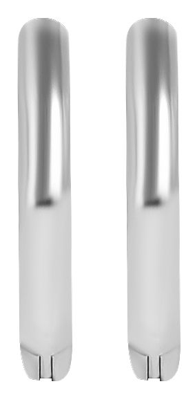 "Isila" Edelstahl Klapp-Creolen Ø 10 mm/ 2 mm, silberfarben