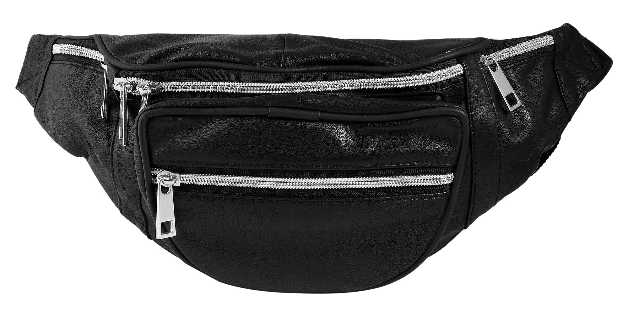 Steinmeister Hüfttasche aus Echtleder, schwarz