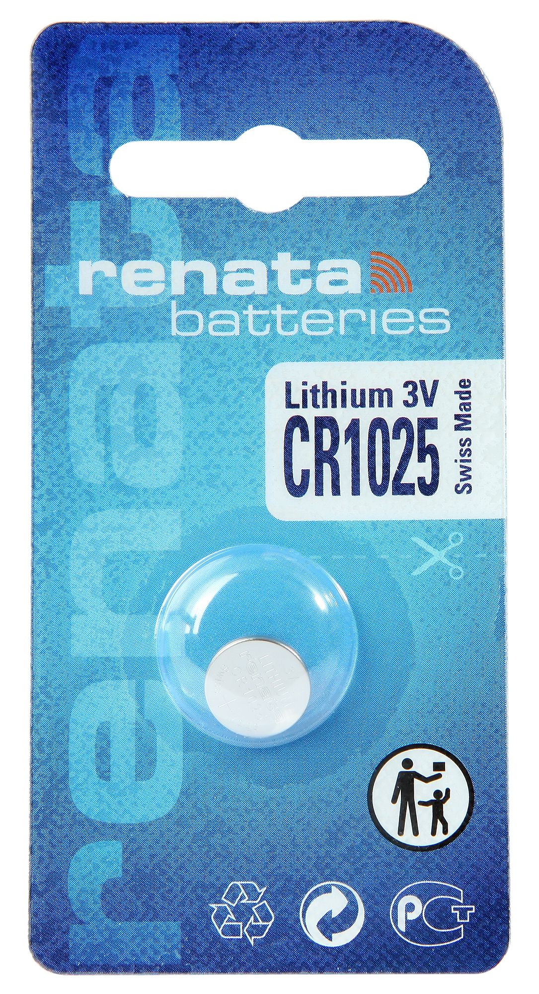 Renata Lithium Batterie, 3V , (Li/Mn02) CR1025