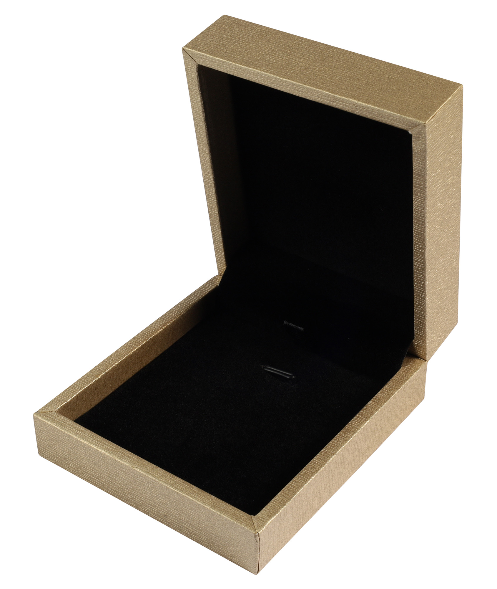 Schmuckboxen in Holzoptik, goldfarben, VE12, 8 x 9 cm