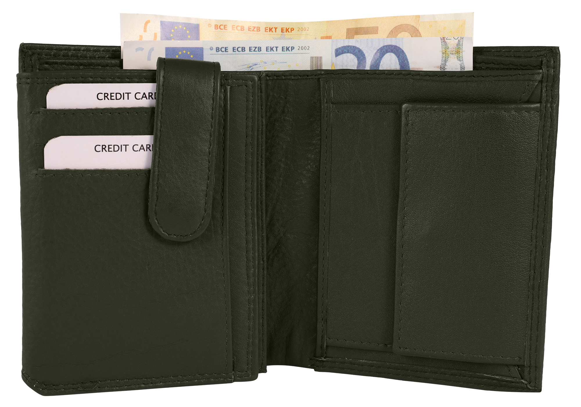 Leonardo Verrelli Echtleder (Nappa) Geldbörse, RFID, Hochformat