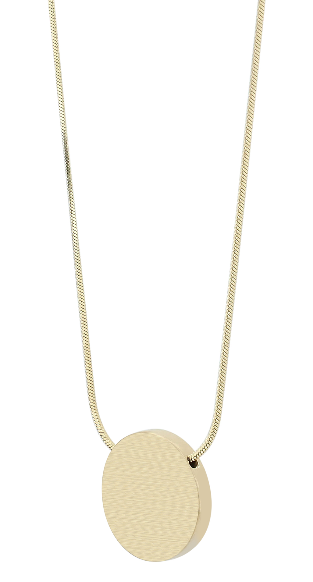 "Abina" Edelstahlkette mit Gravurplatte, 42 + 5 cm