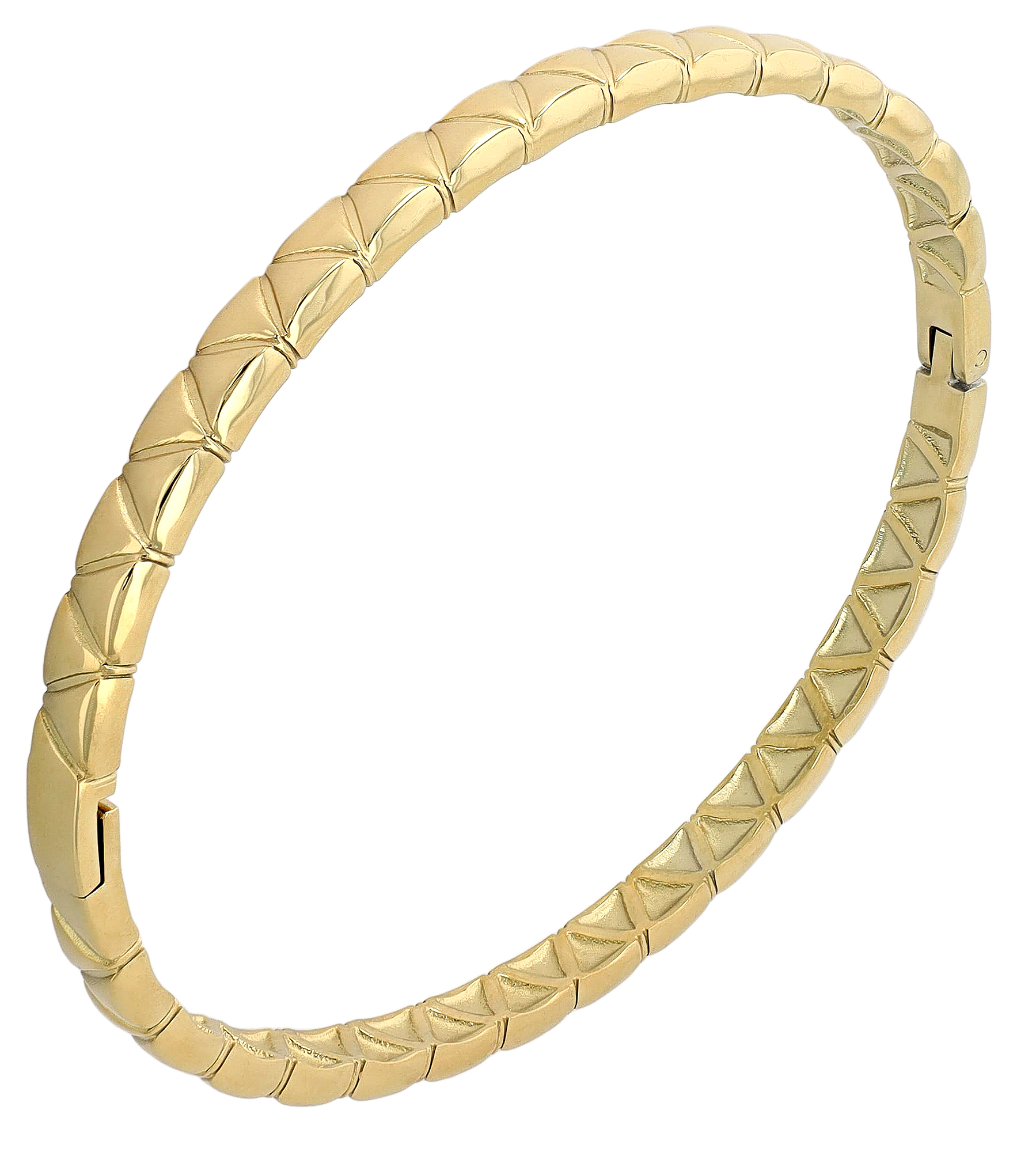 "Merissa" Edelstahl Armreif (Innenumfang 17 cm), goldfarben