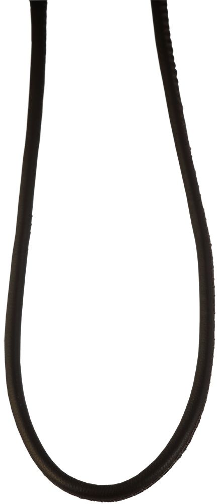 "Algis" Halskette aus Echtleder, schwarz, Länge 60 + 5 cm