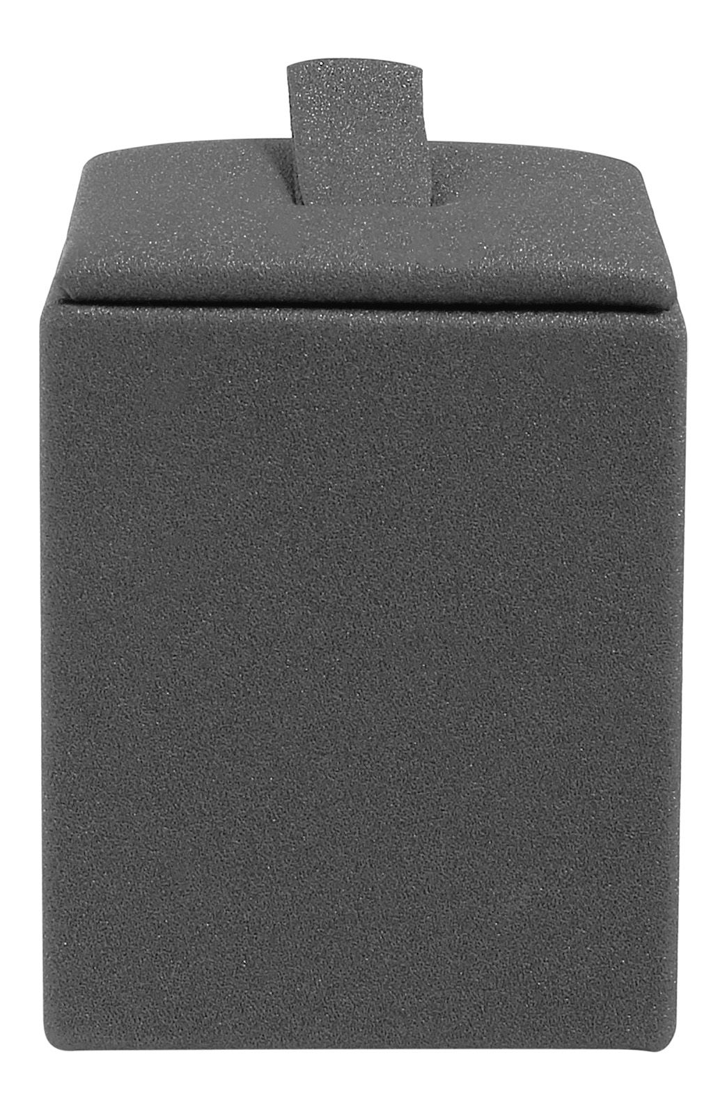 Ringaufsteller (Dekoserie Soft), PU-bezogen, Höhe 4,5 cm, grau