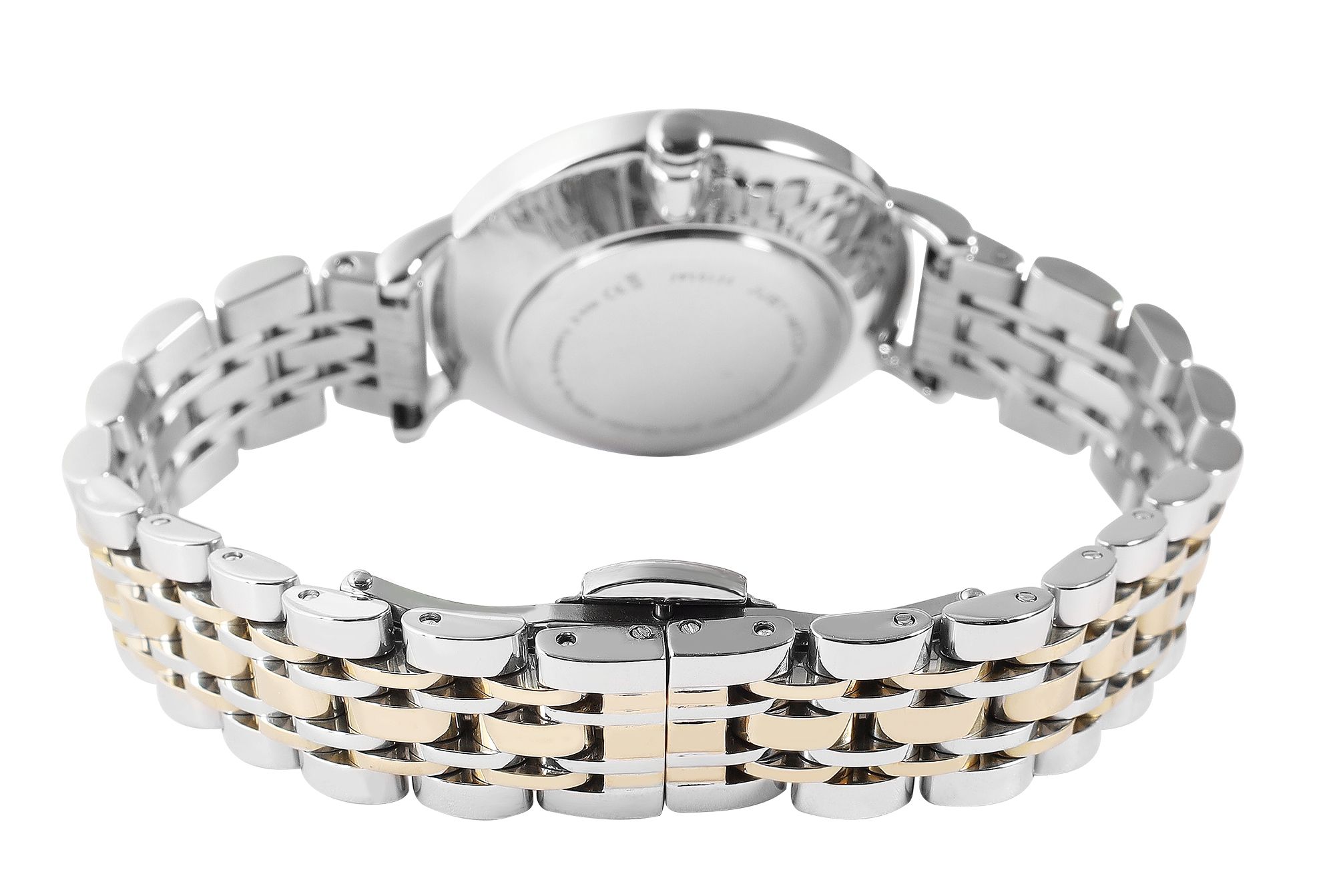 Just Watch Damenuhr mit Edelstahlarmband und buntem Glitzer-Zifferblatt