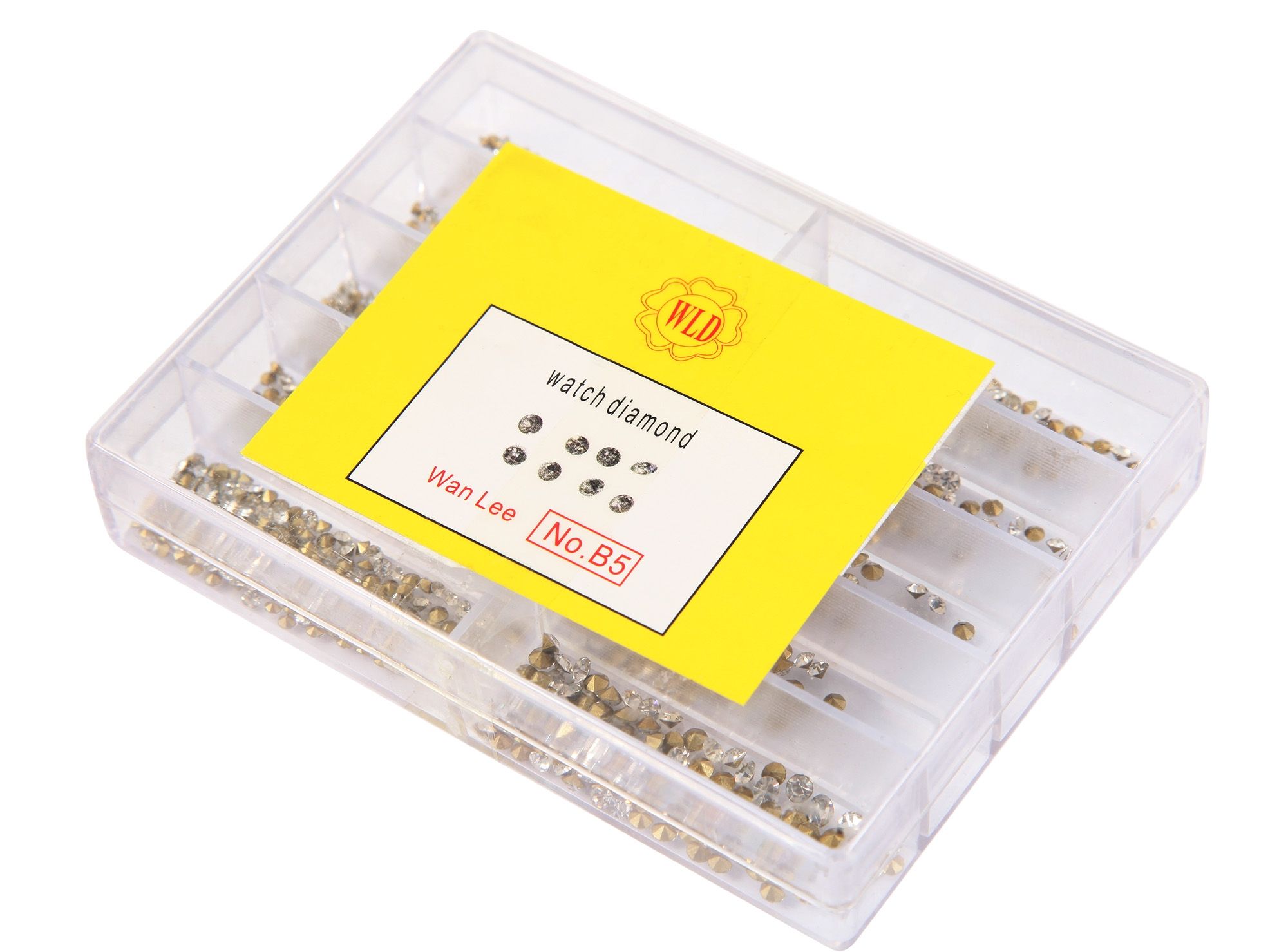 Ersatzsteine/ Similisteine weiß (verschiedene Größen), 500 Stk/Box