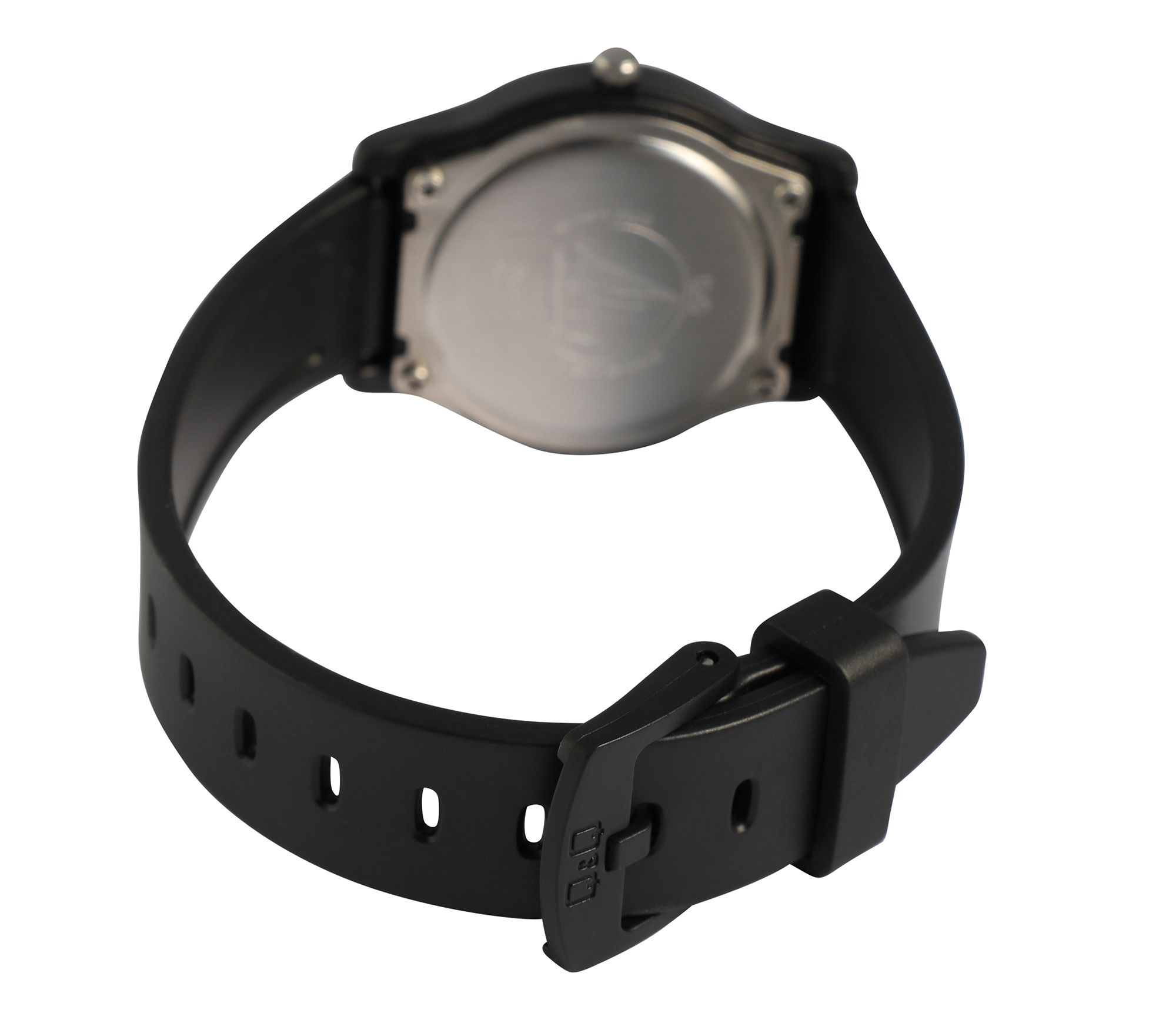 Q&Q Jugenduhr Ø 30 mm, Resinband, schwarz (grün)
