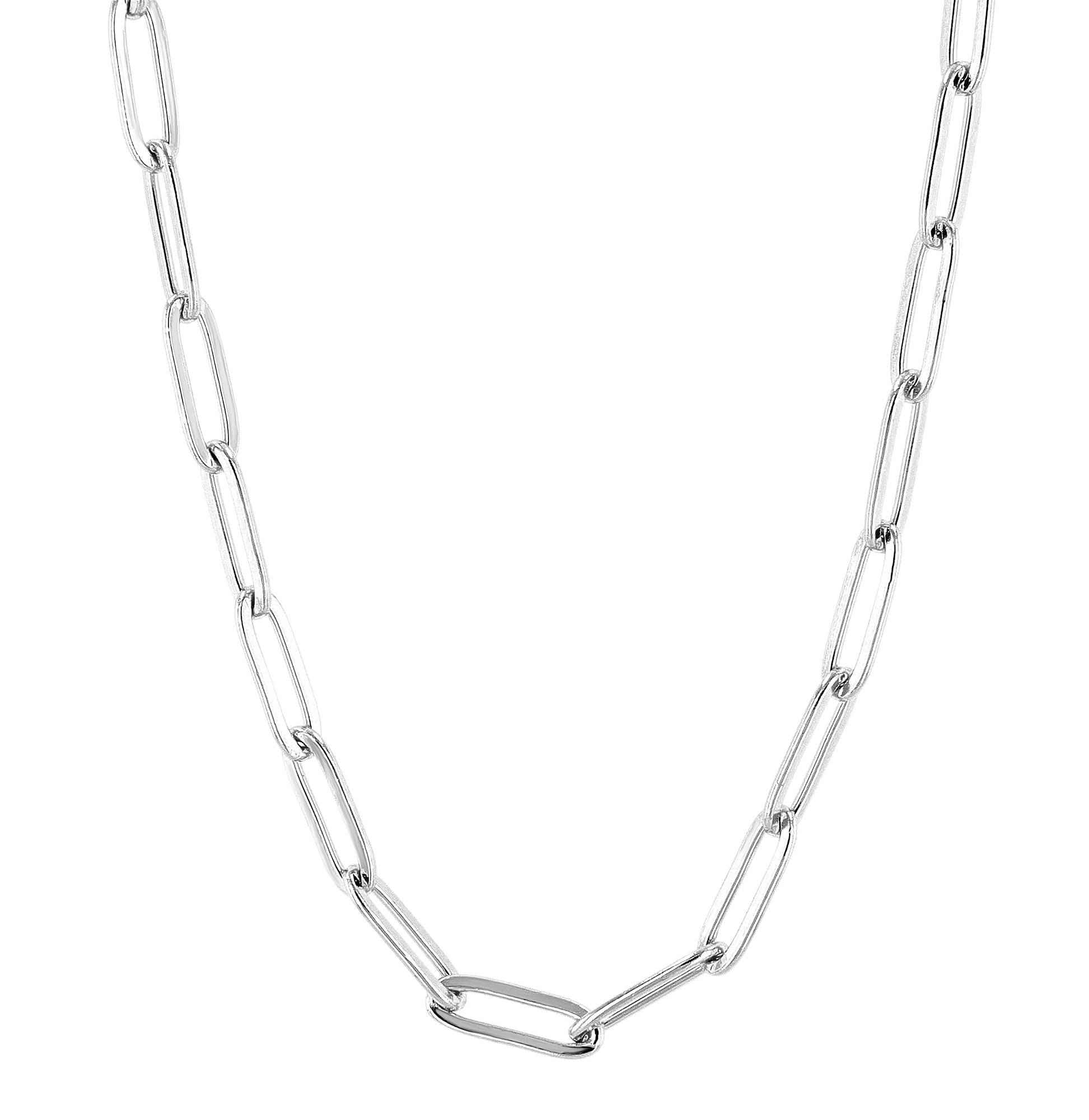 "Kamika" Edelstahl Gliederkette, 40cm/ 3 mm, silberfarben