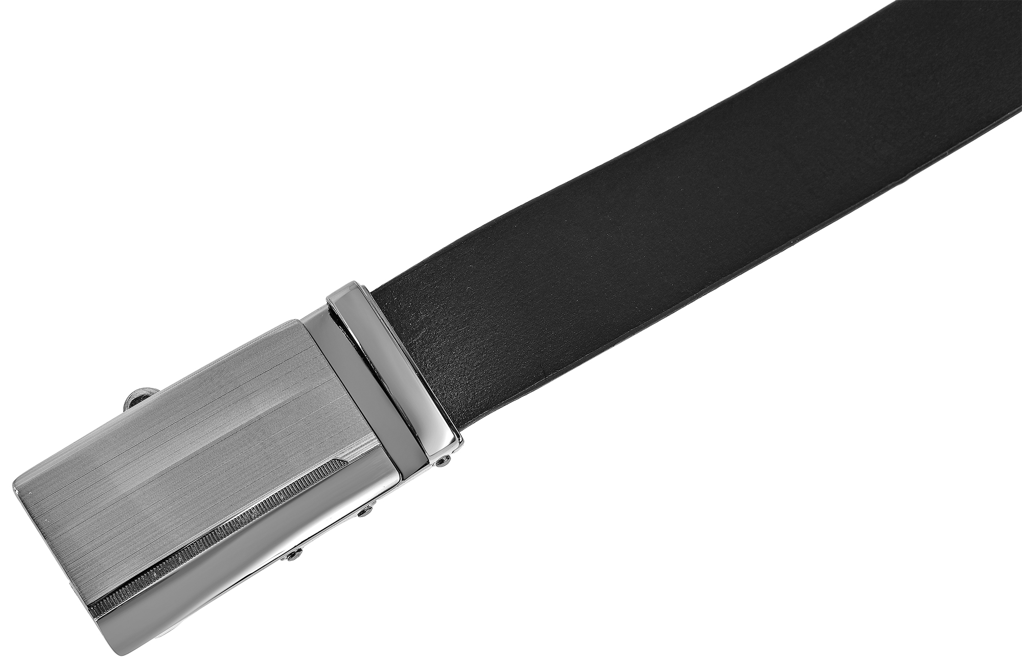 Leonardo Verrelli Echtleder Automatik-Gürtel, max. 100 cm/ 35 mm, schwarz - kürzbar