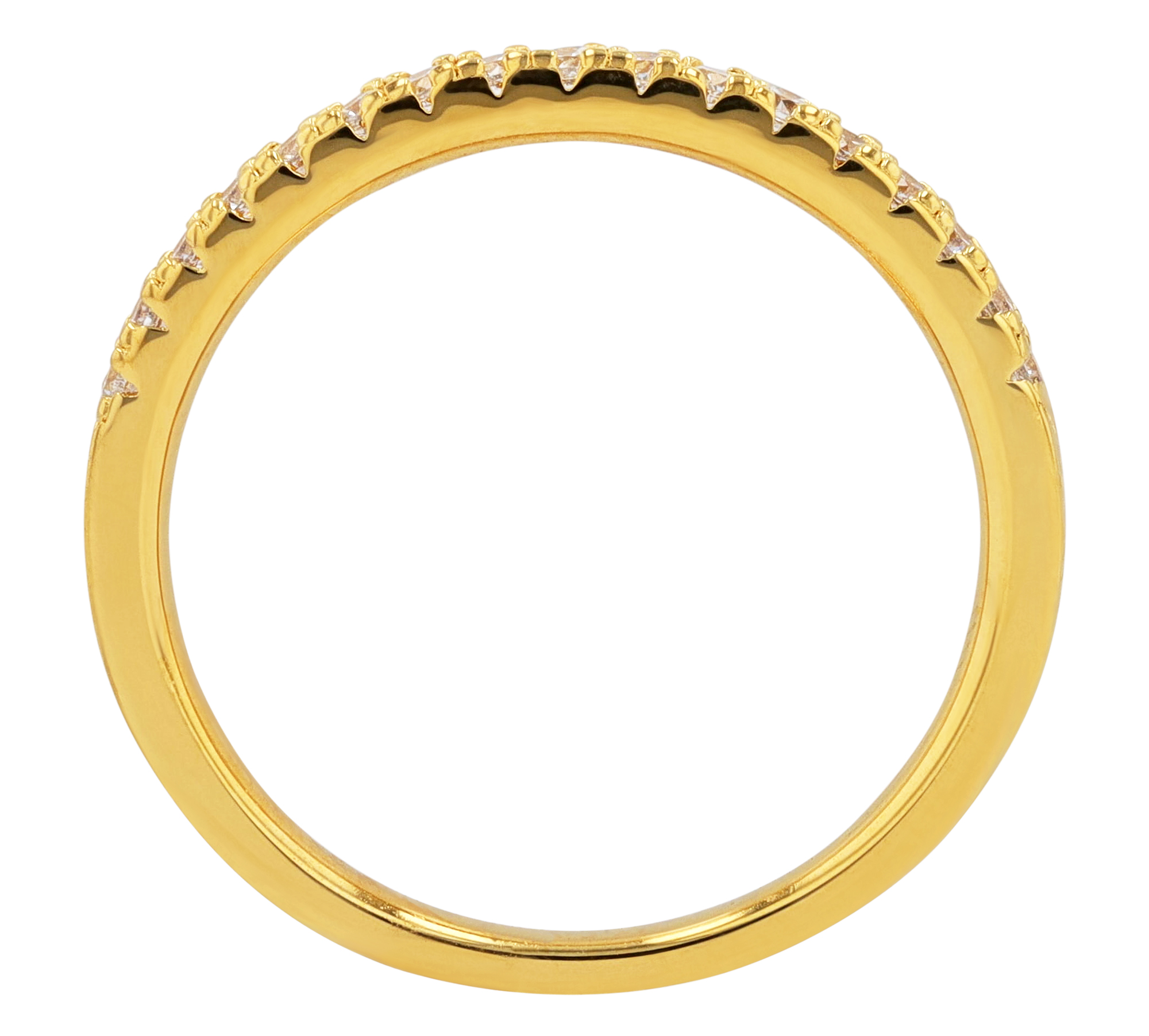 Sif Jakobs Jewellery 925/- Echt Silber Ring "Ellera" Gr 58, Zirkonia (weiß), vergoldet