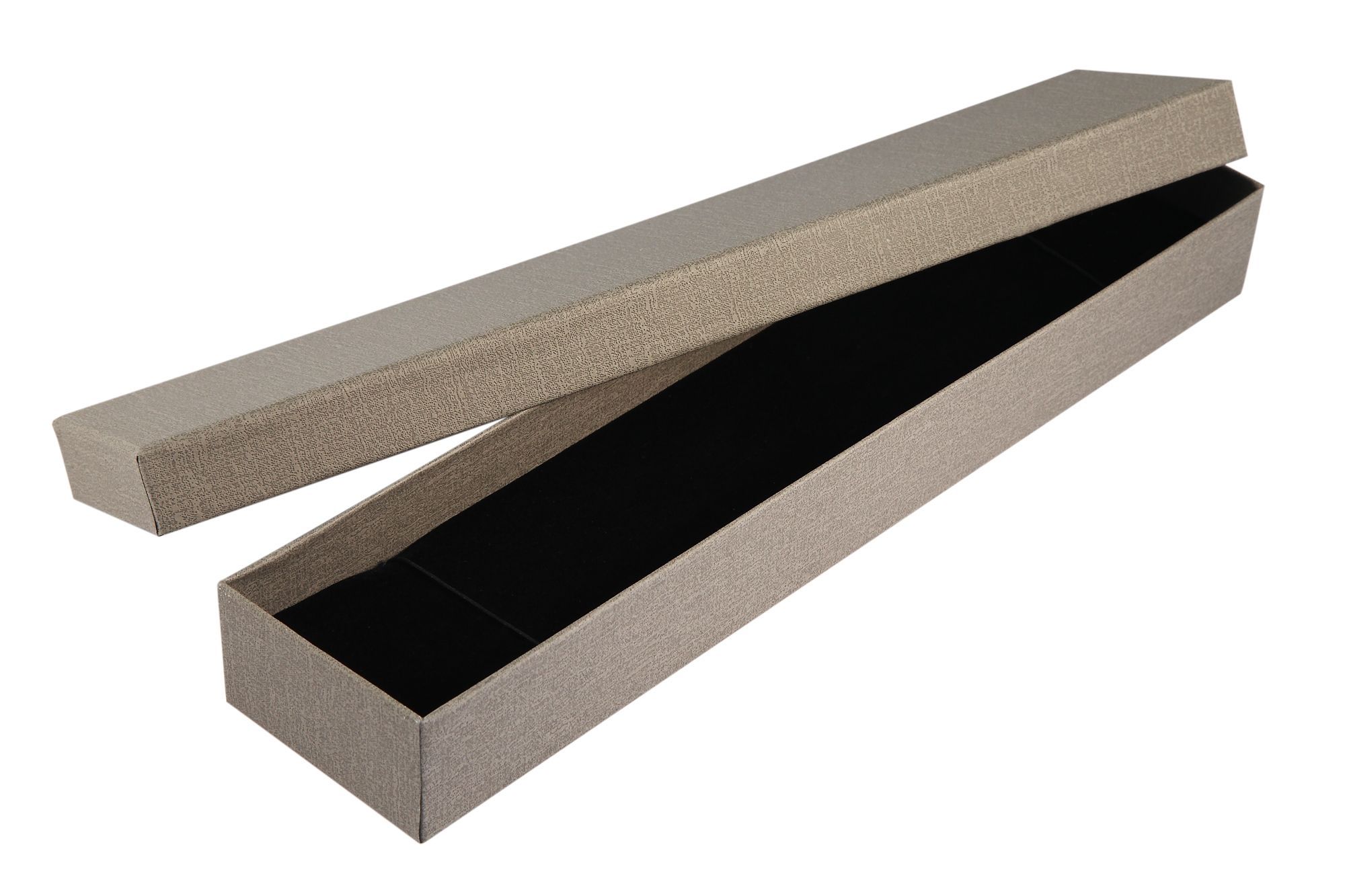 Uhrenbox, Pappe, taupe, VE 6, 30 cm x 6,5 cm x 3,5 cm