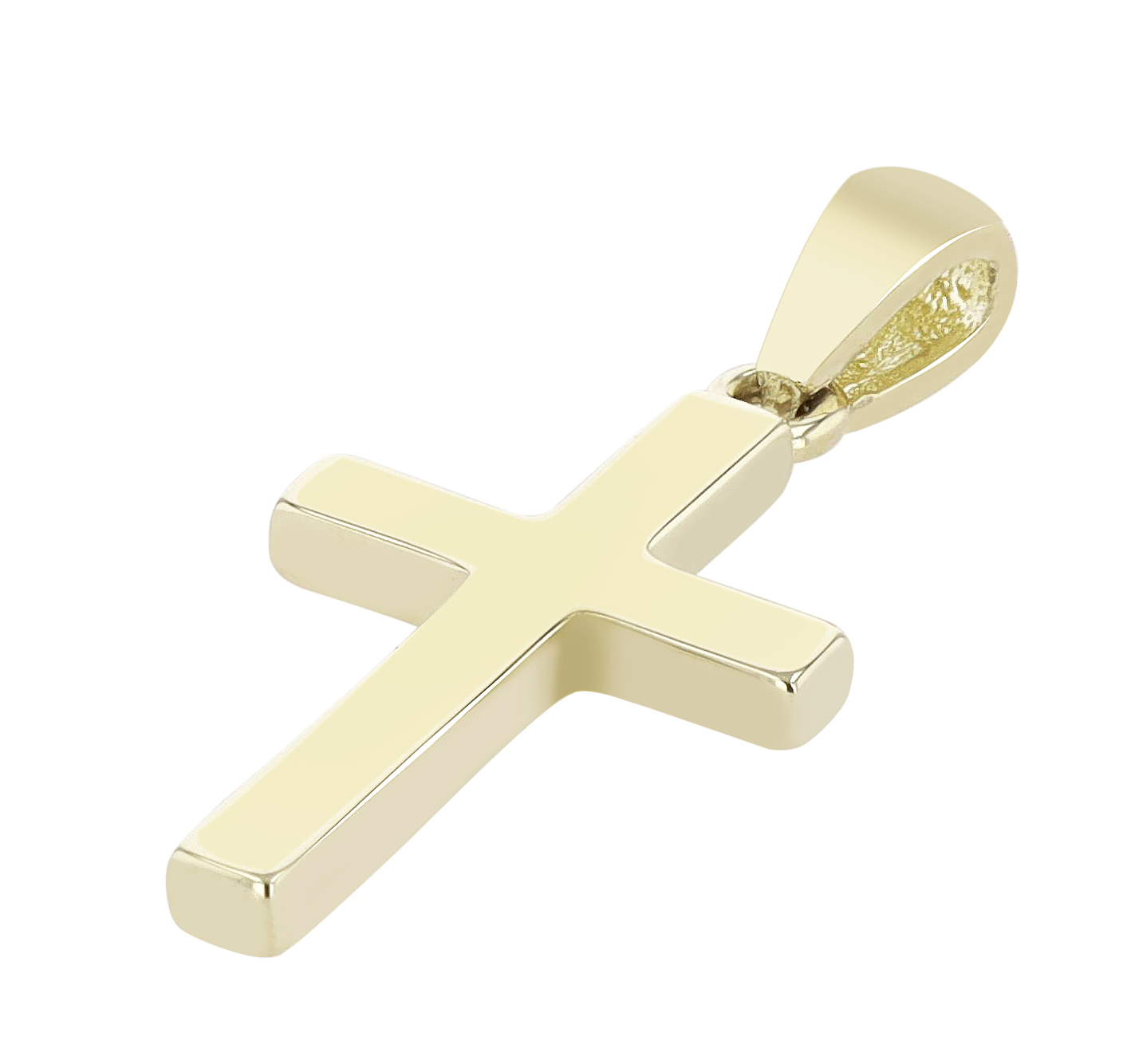 333/- Gold Anhänger "Leoca", Kreuz, Gelbgold, 8 Karat