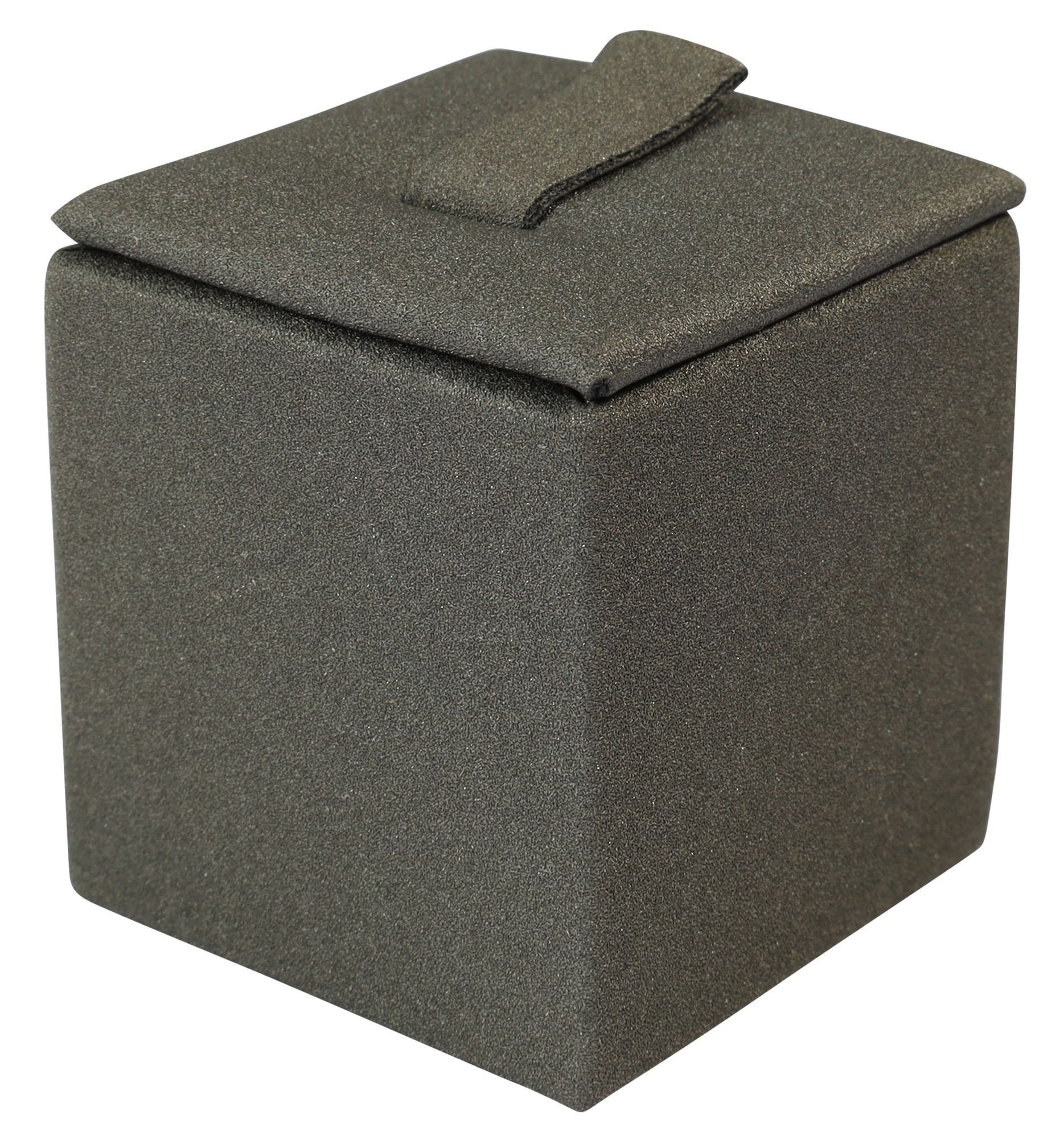 Ringaufsteller (Dekoserie Soft), PU-bezogen, Höhe 4 cm, grau