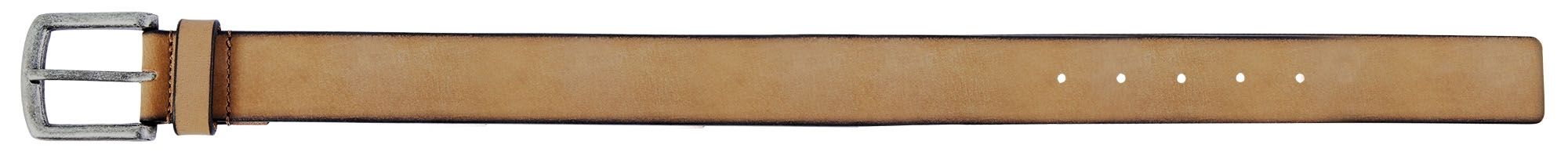 Leonardo Verrelli, Echtledergürtel, taupefarben, Bundweite 100 cm