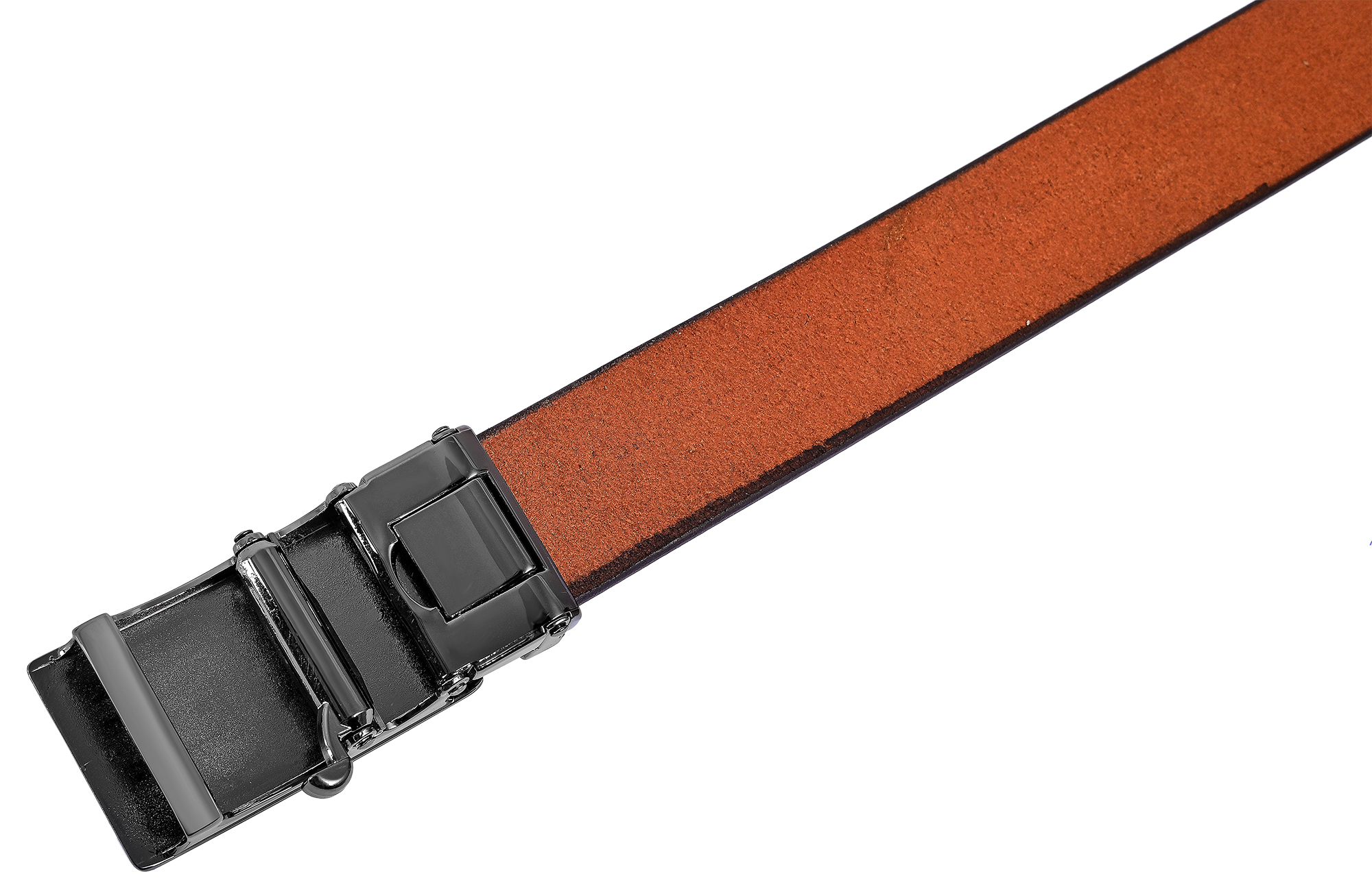 Leonardo Verrelli Echtleder Automatik-Gürtel, max. 110 cm/ 35 mm, braun (tan) - kürzbar