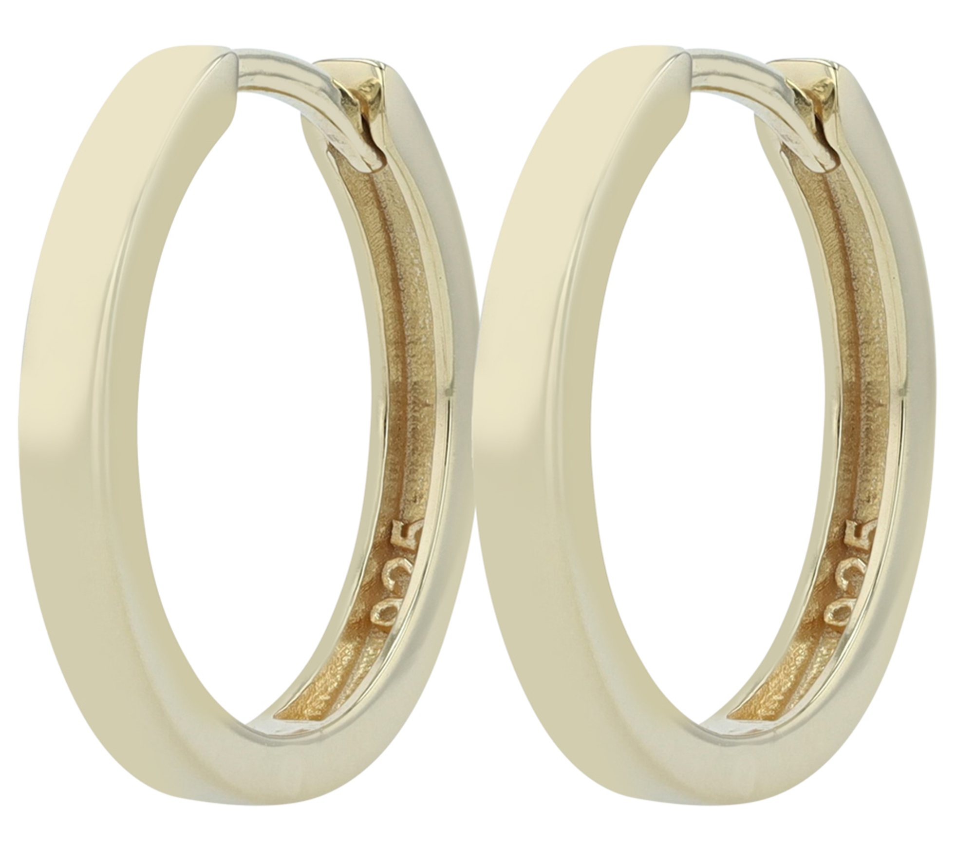 "Lola" 925/- Echt Silber Creole/ Hoops, vergoldet