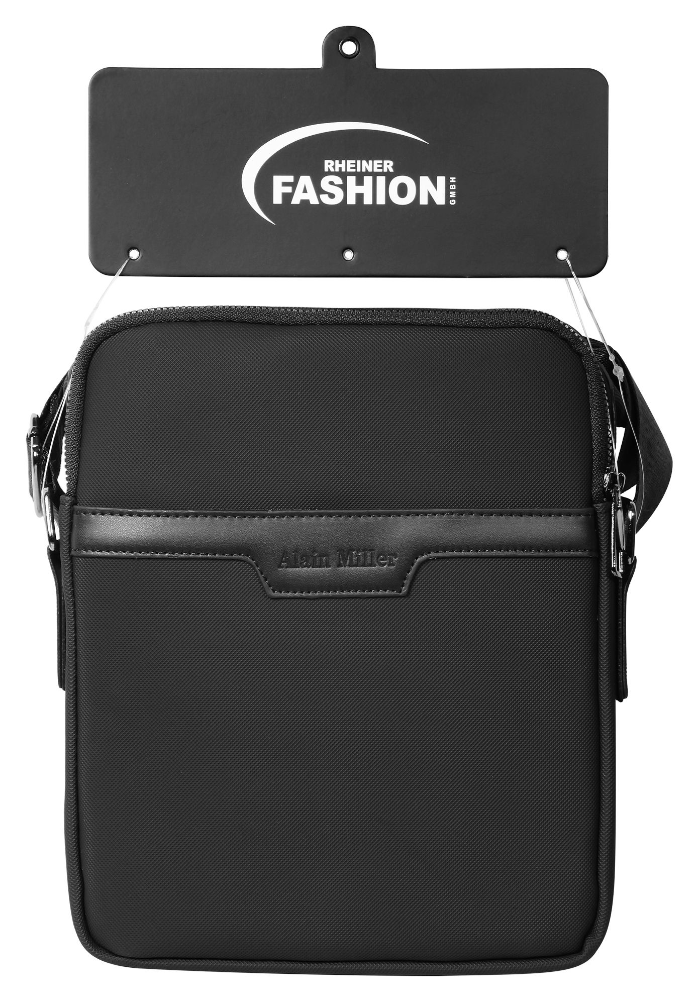 Alain Miller Tasche aus Textil mit verstellbaren Gurt, schwarz