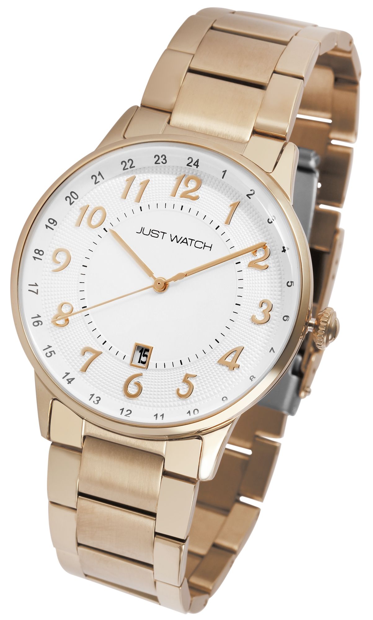 Just Watch Herrenuhr mit Edelstahlarmband, goldfarben