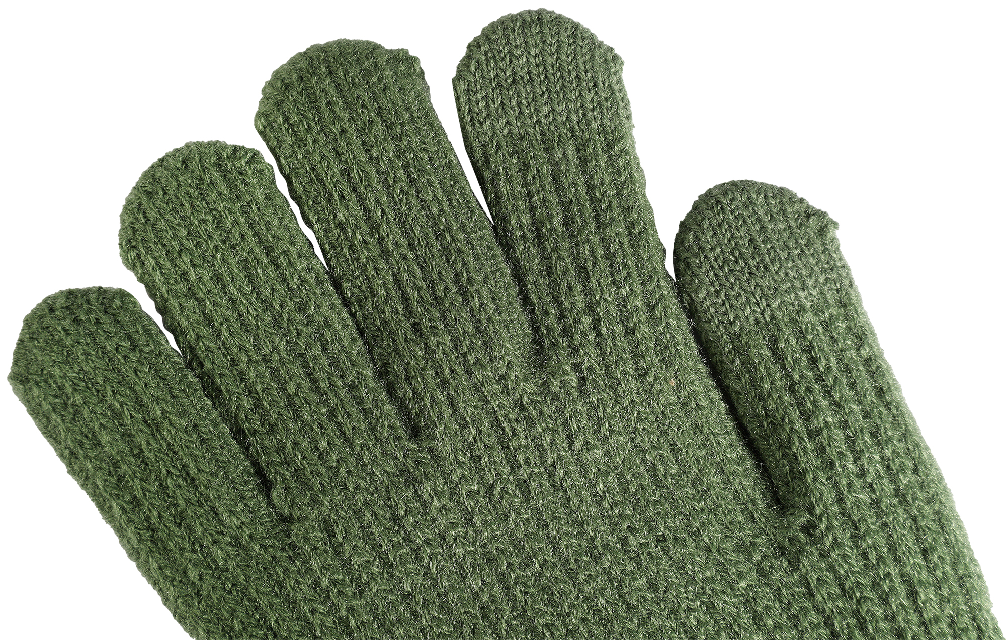 Damen-Handschuhe, Gr S, grün, Touch-Finger, 100% Polyester, VE-4