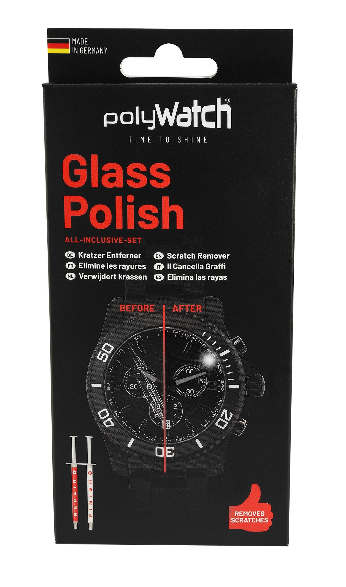 Polywatch  High-Tech Kratzer-Entferner für Glas