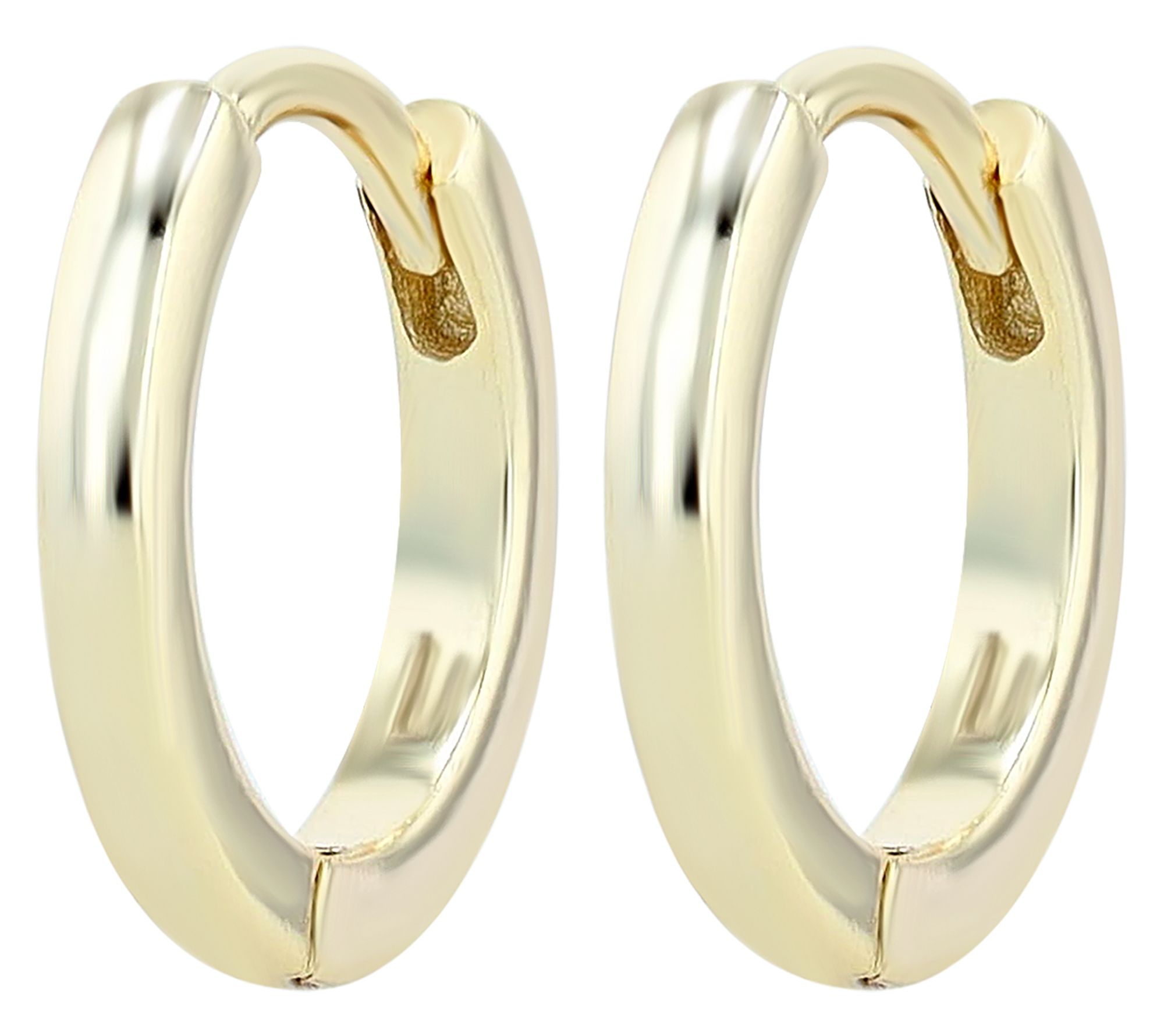 "Veera" 925/- Echt Silber, Basic Creolen Ø 10 mm, vergoldet