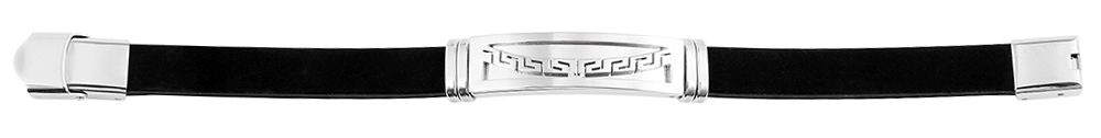 Akzent Armband aus Silikon und Edelstahl