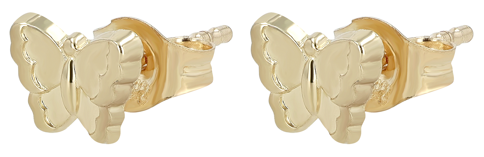 333/- Gold "Zada" Ohrstecker Schmetterling, Gelbgold, 8 Karat, Kinder