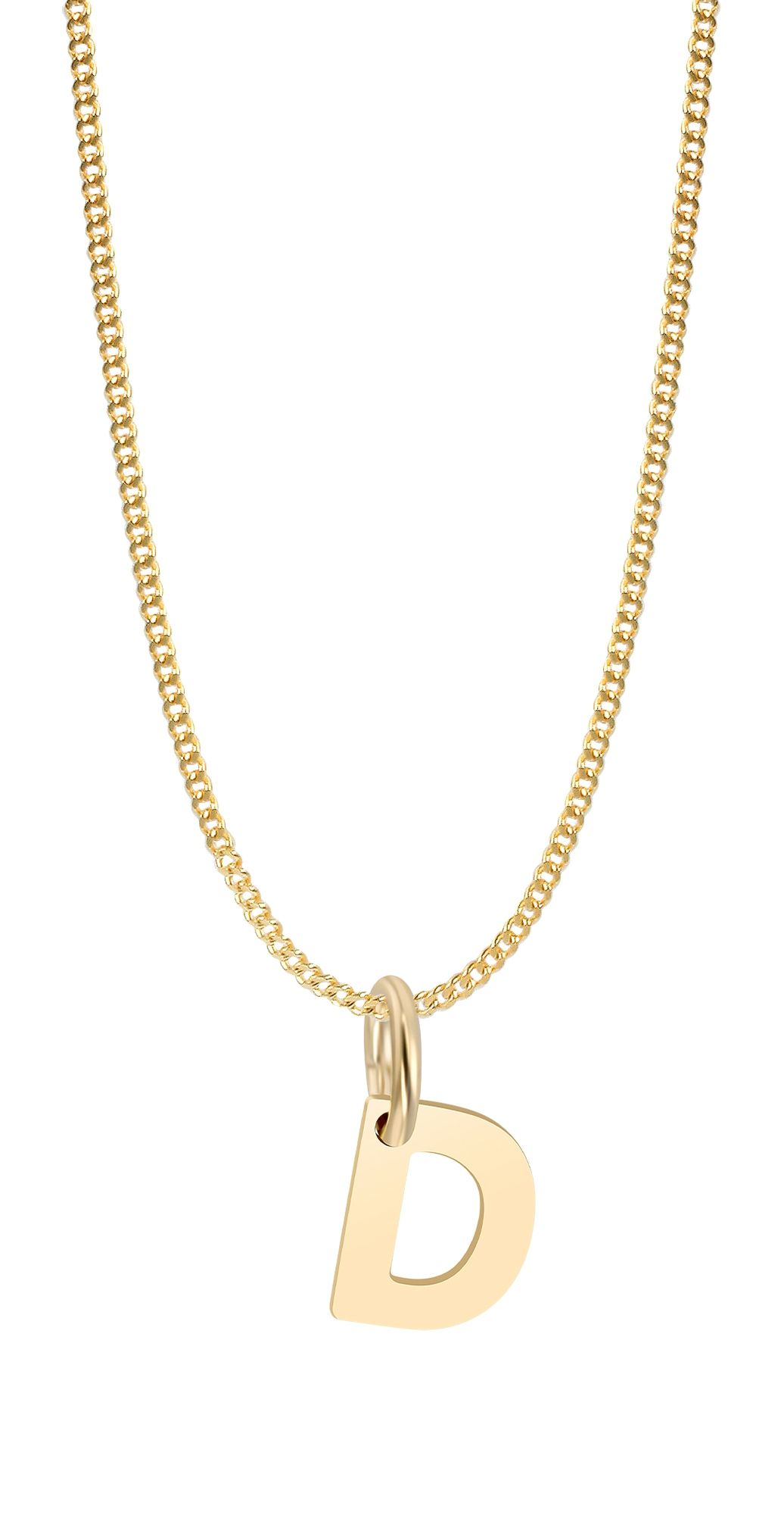375/- Gold Anhänger "Golden Initials - D" ohne Kette, Buchstaben, Initialien, 9 Karat, Gelbgold