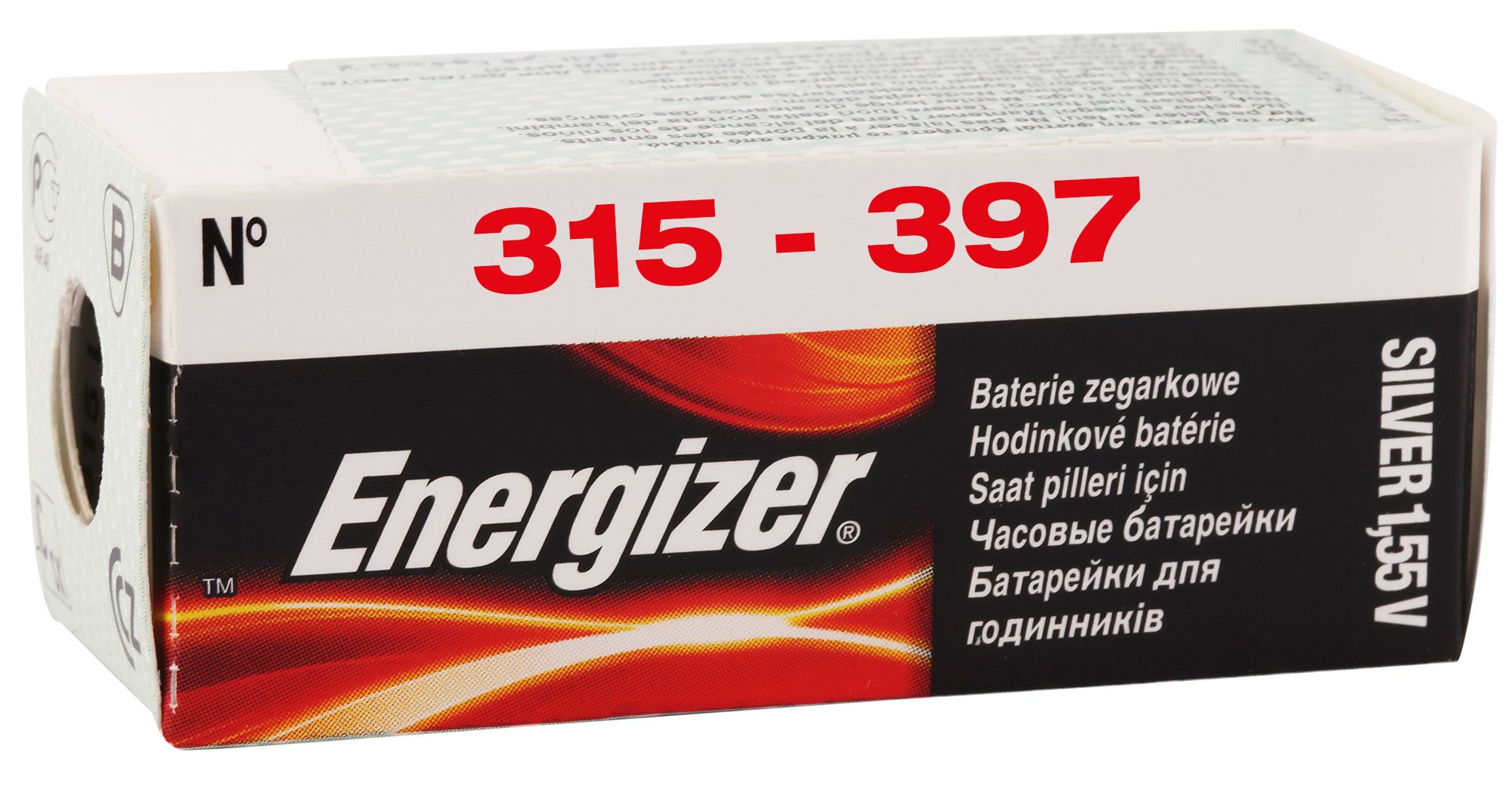 Energizer Knopfzellen (10er-Pack) – 0% Quecksilber, 1,55V Silberoxid-Batterien (315 - 397/396)