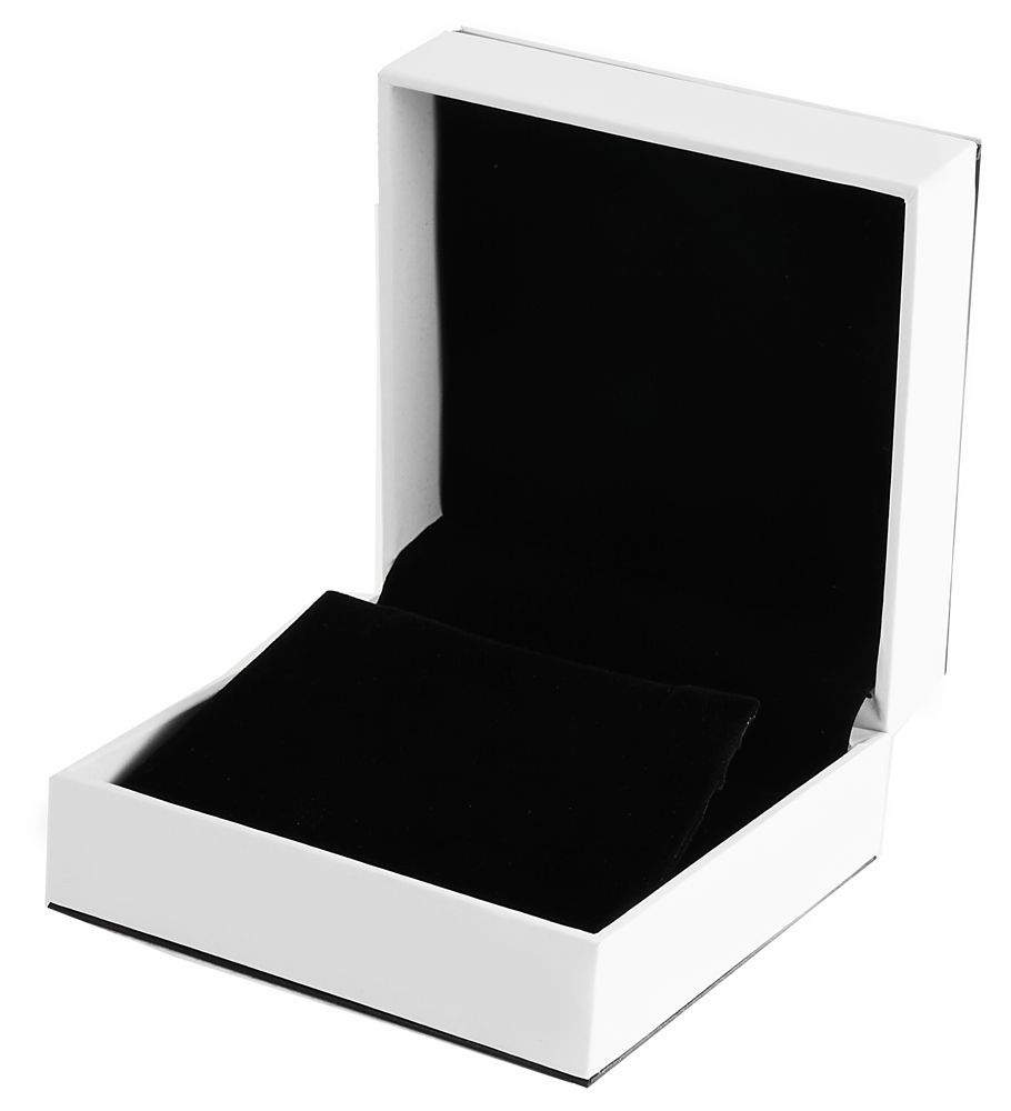 Just Schmuckverpackung Ohrringe, Maße: 9 x 6 x 4 cm, schwarz/ weiß