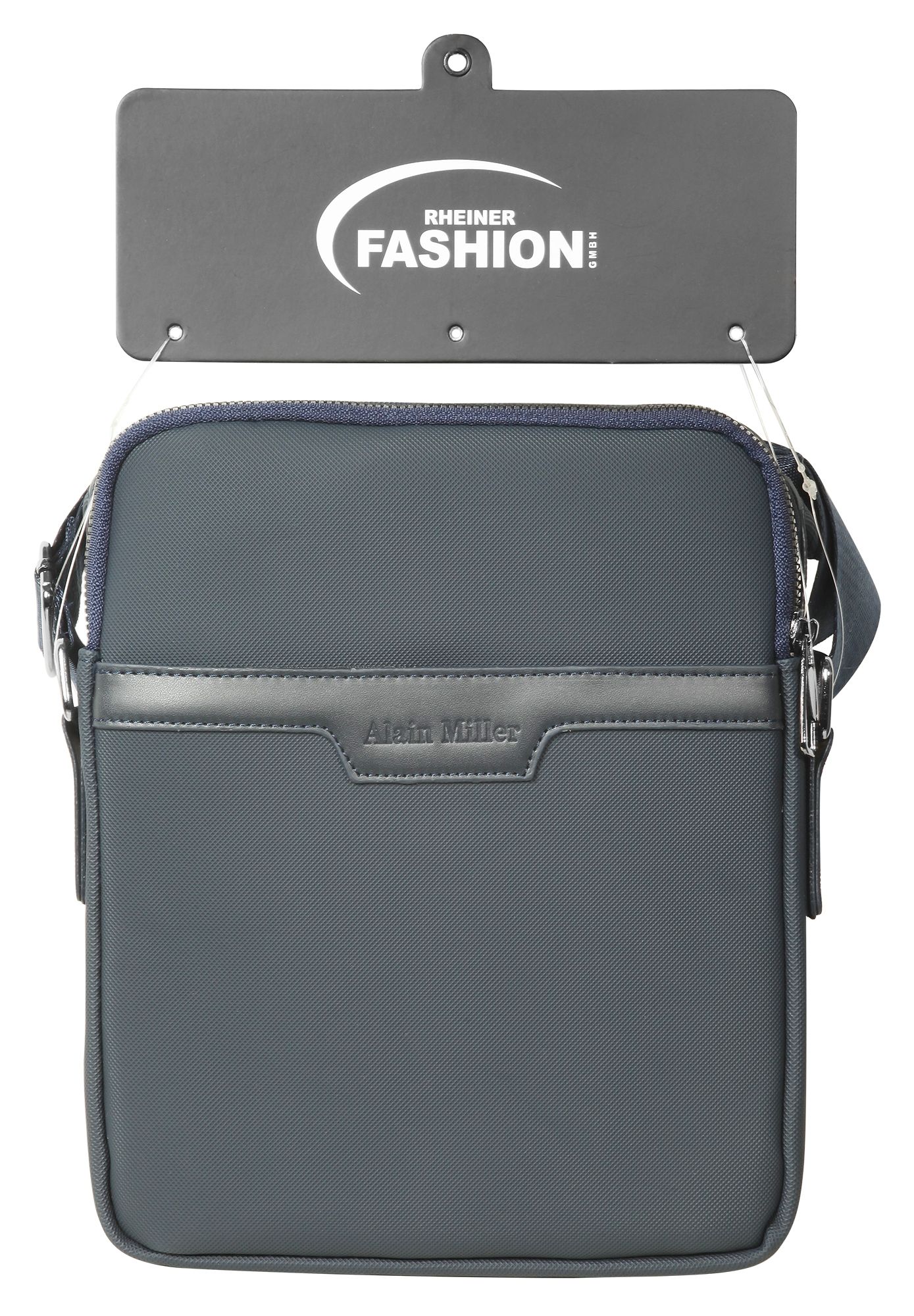 Alain Miller Tasche aus Textil mit verstellbaren Gurt, blau