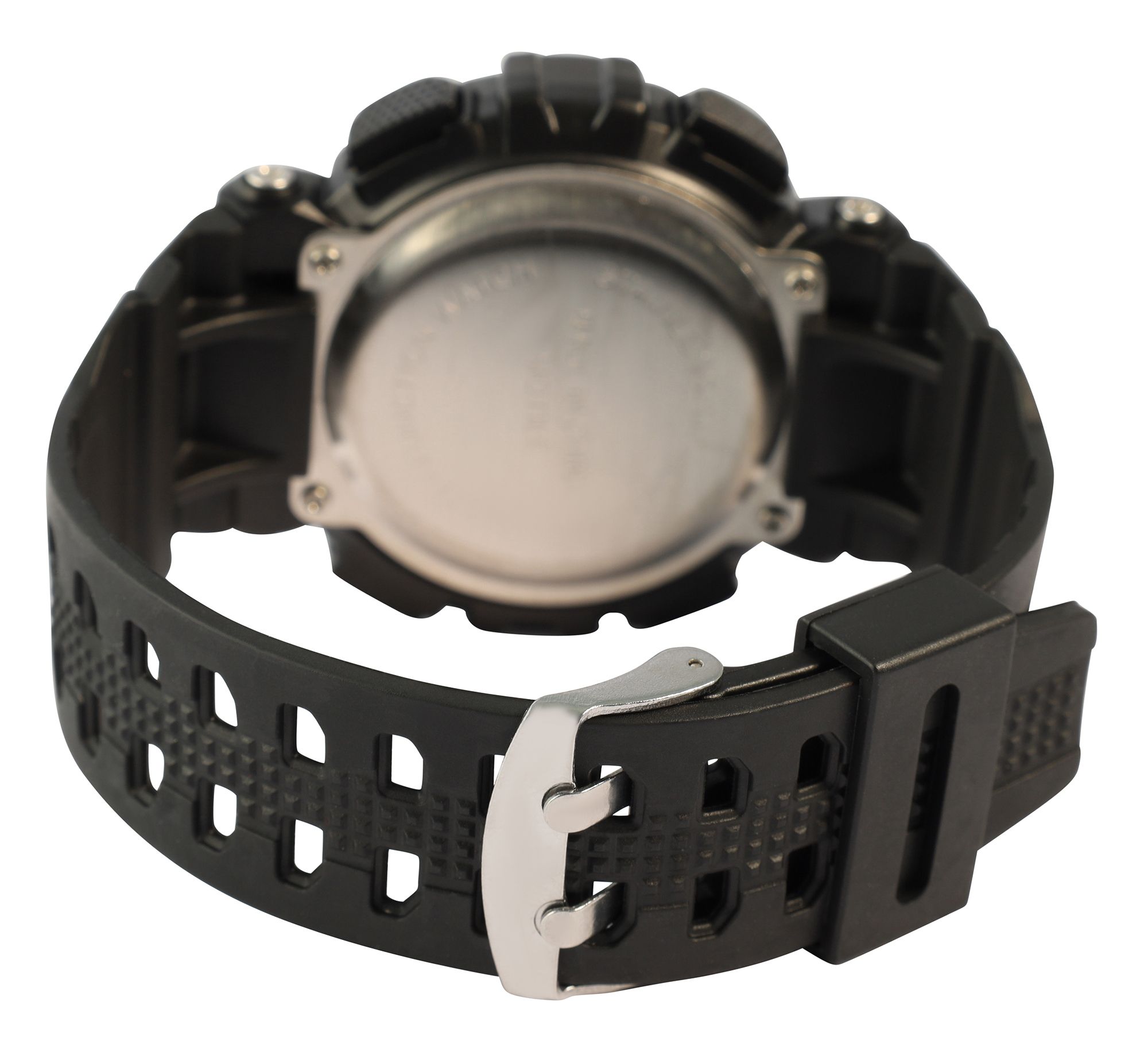 Xinjia Herrenuhr mit TPU-Band, schwarz + silber