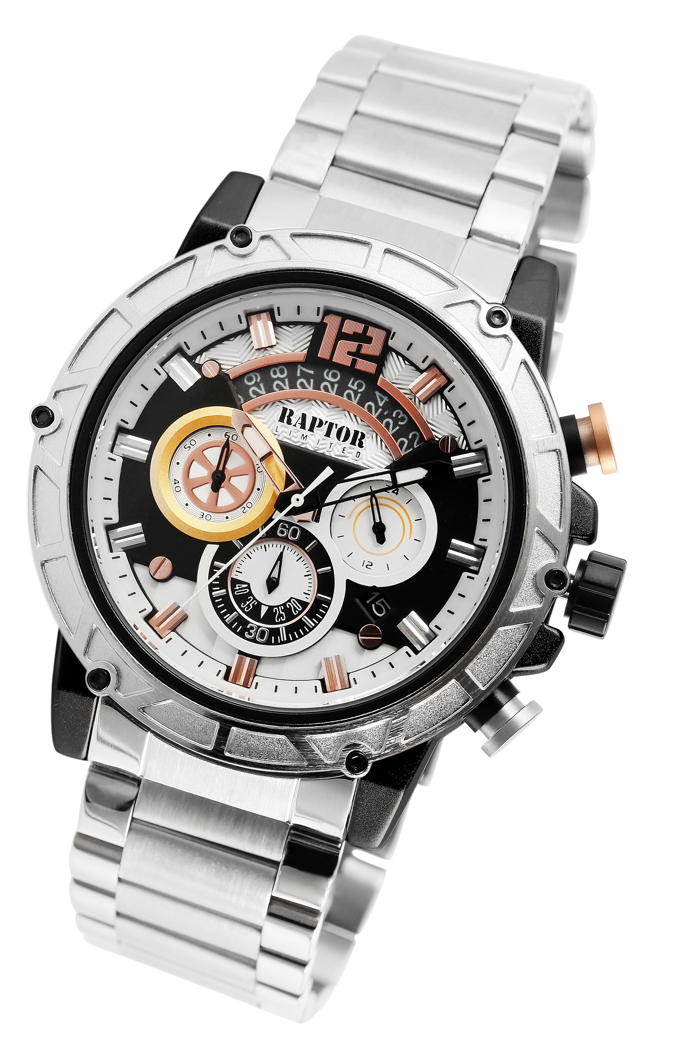 Raptor Limited Chronograph "Rakan" mit Edelstahlband
