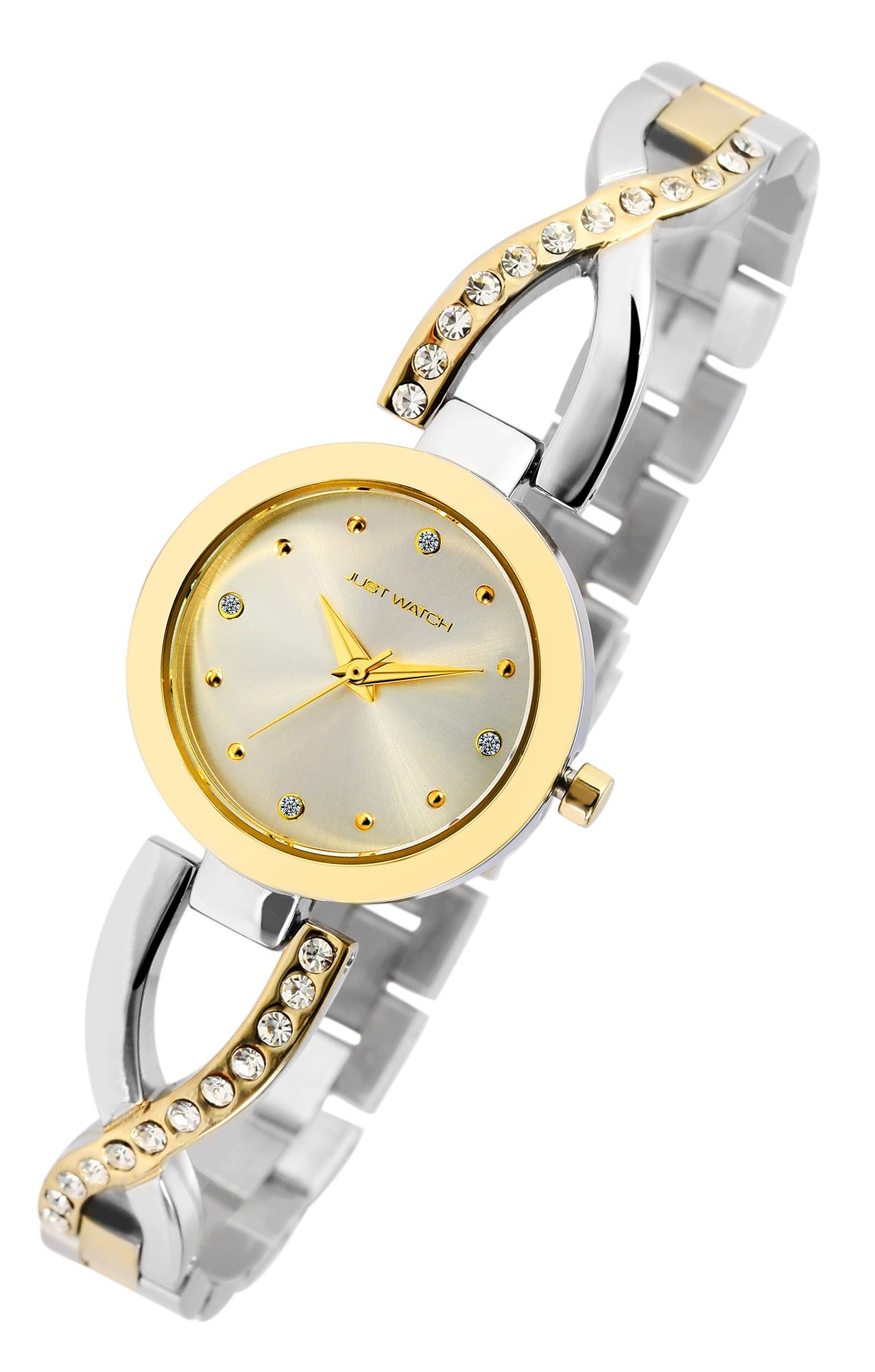 Just Watch Damenuhr "Relana" mit Edelstahlarmband, Ø 27 mm, bicolor (silber-/ goldfarben)