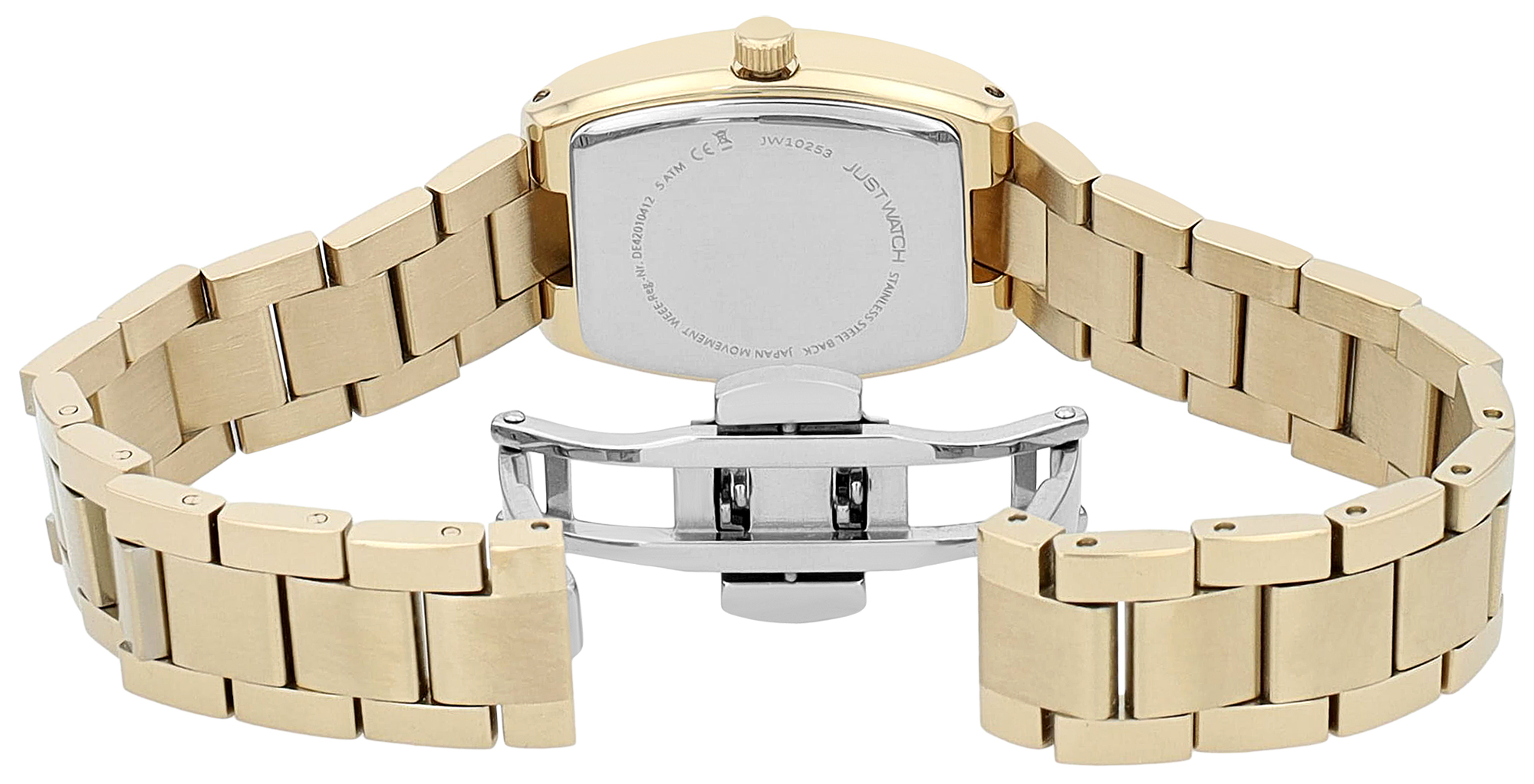 Just Watch Damenuhr "Comtesse" mit Edelstahl Gliederarmband, 5 ATM, goldfarben/silberfarben