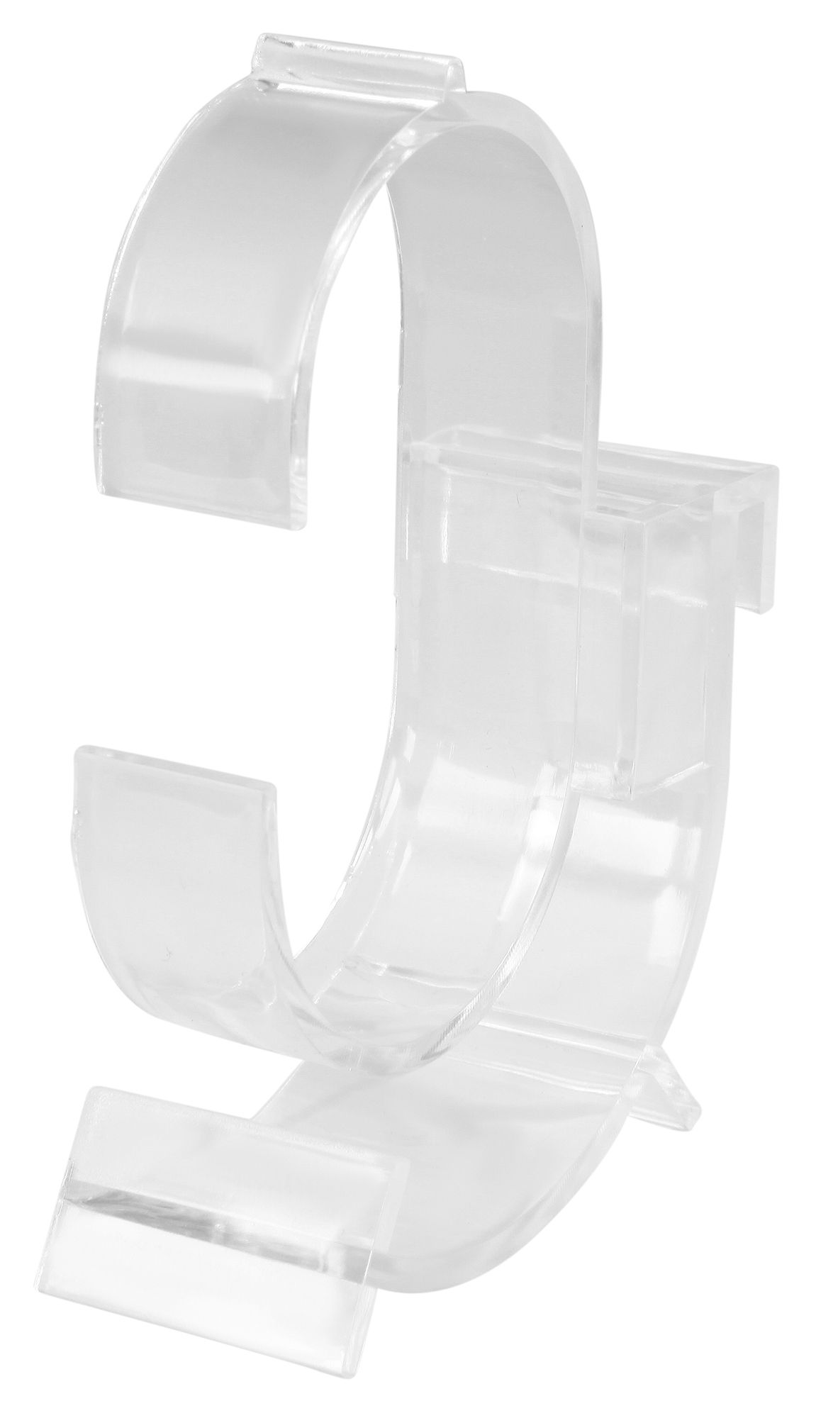 Uhrenständer aus Kunststoff, transparent