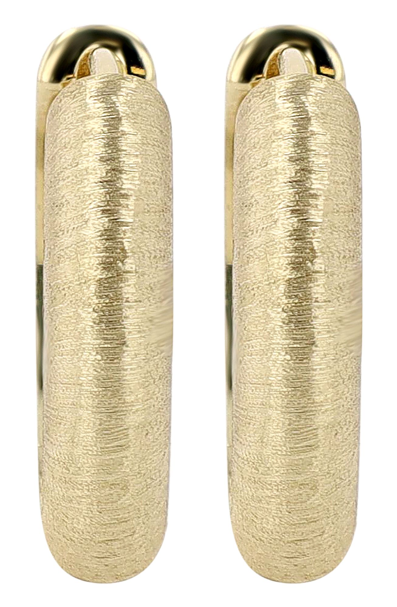 333er Gelbgold Creolen "Dalana", 8 Karat, Finish texturiert, Ø 13 mm