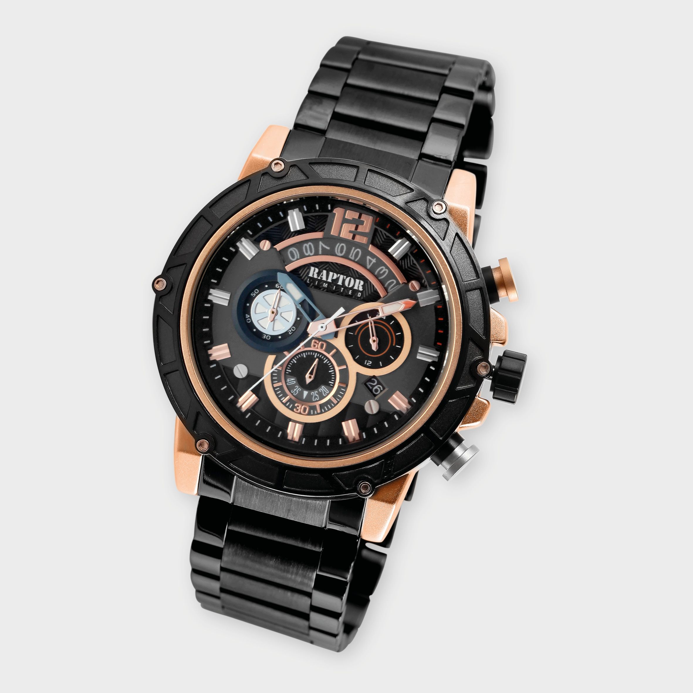 Raptor Limited Chronograph "Rakan" mit Edelstahlband