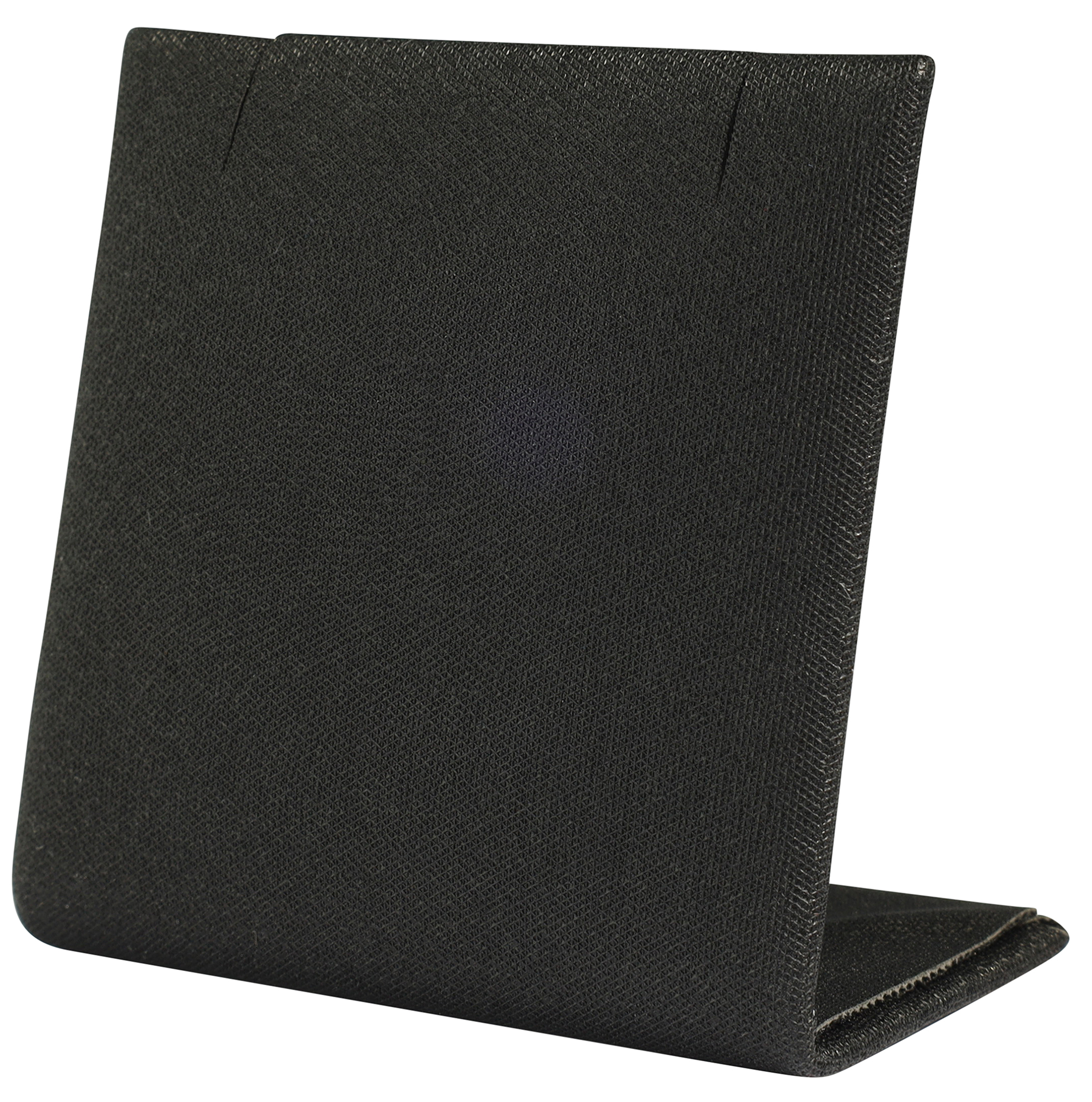 kleiner Aufsteller für Ketten (Dekoserie Soft), PU-bezogen, 4,5 cm, schwarz