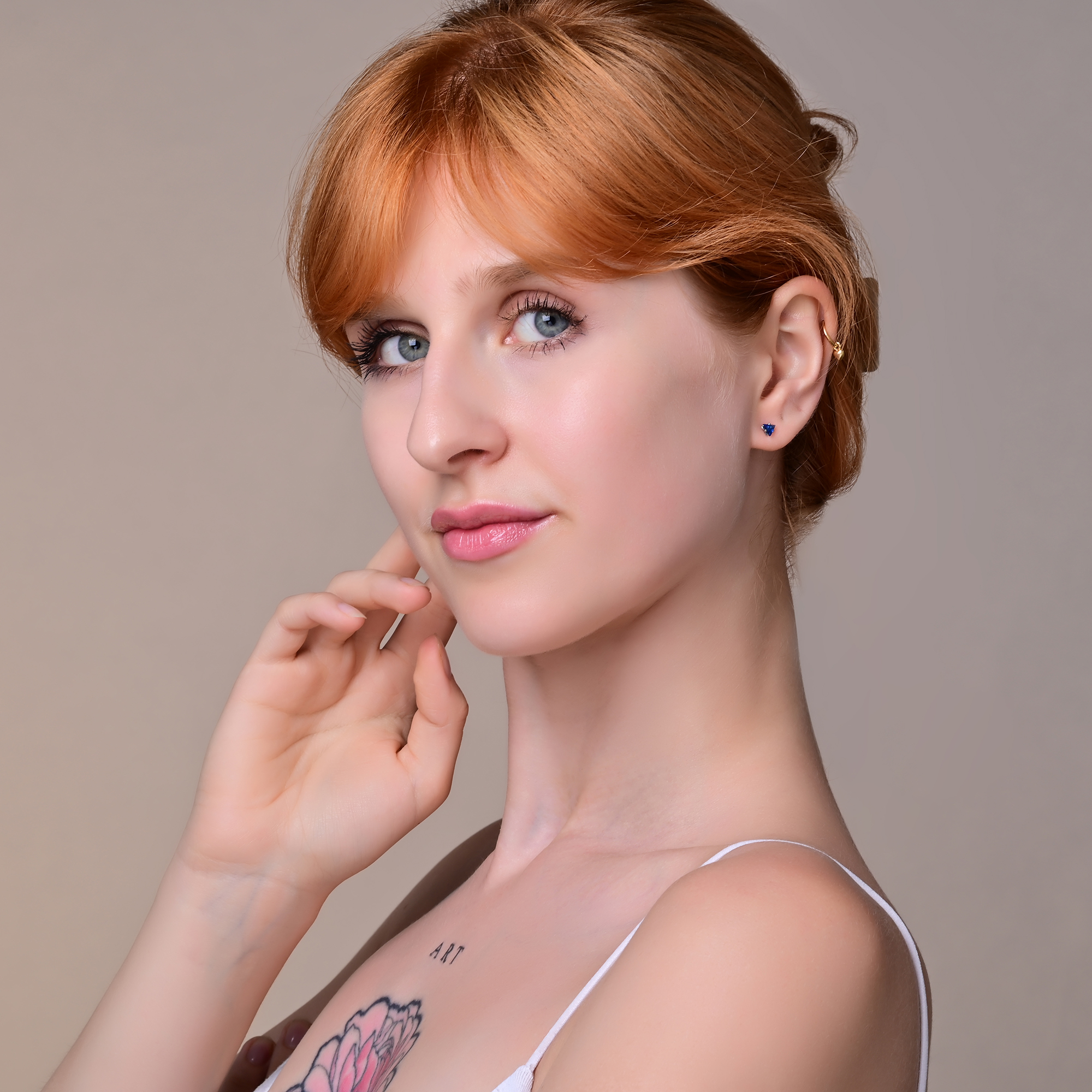 "Sumire", Edelstahl Ohrstecker, Zikonia, silberfarben