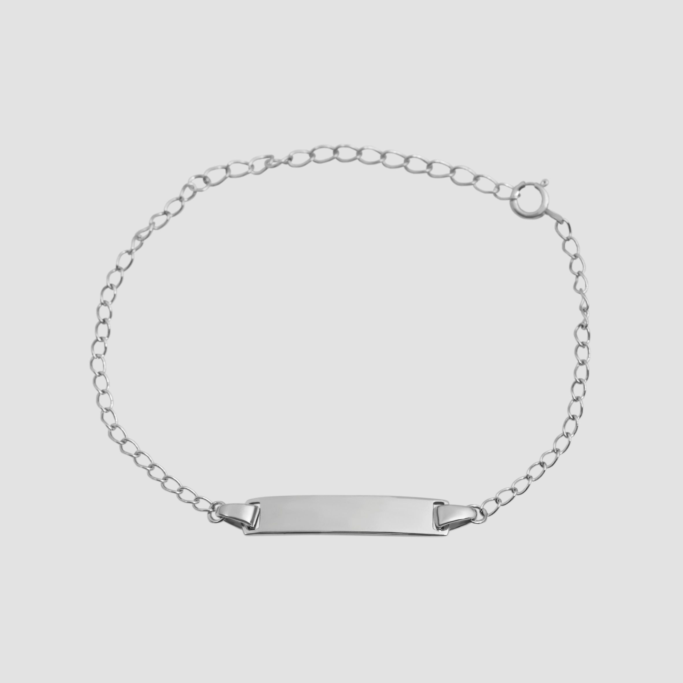 "Gravurzauber Biserka" 925/- Silber, Ident-Armband/ Gravurarmband, rh., Kinder/ Erwachsene