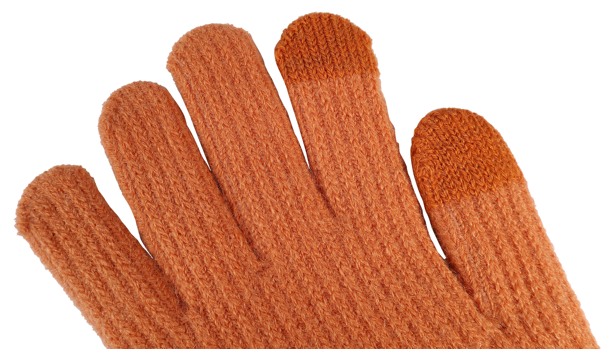 Damen-Handschuhe, Gr S, orange, Touch-Finger, 100% Polyester, VE-4