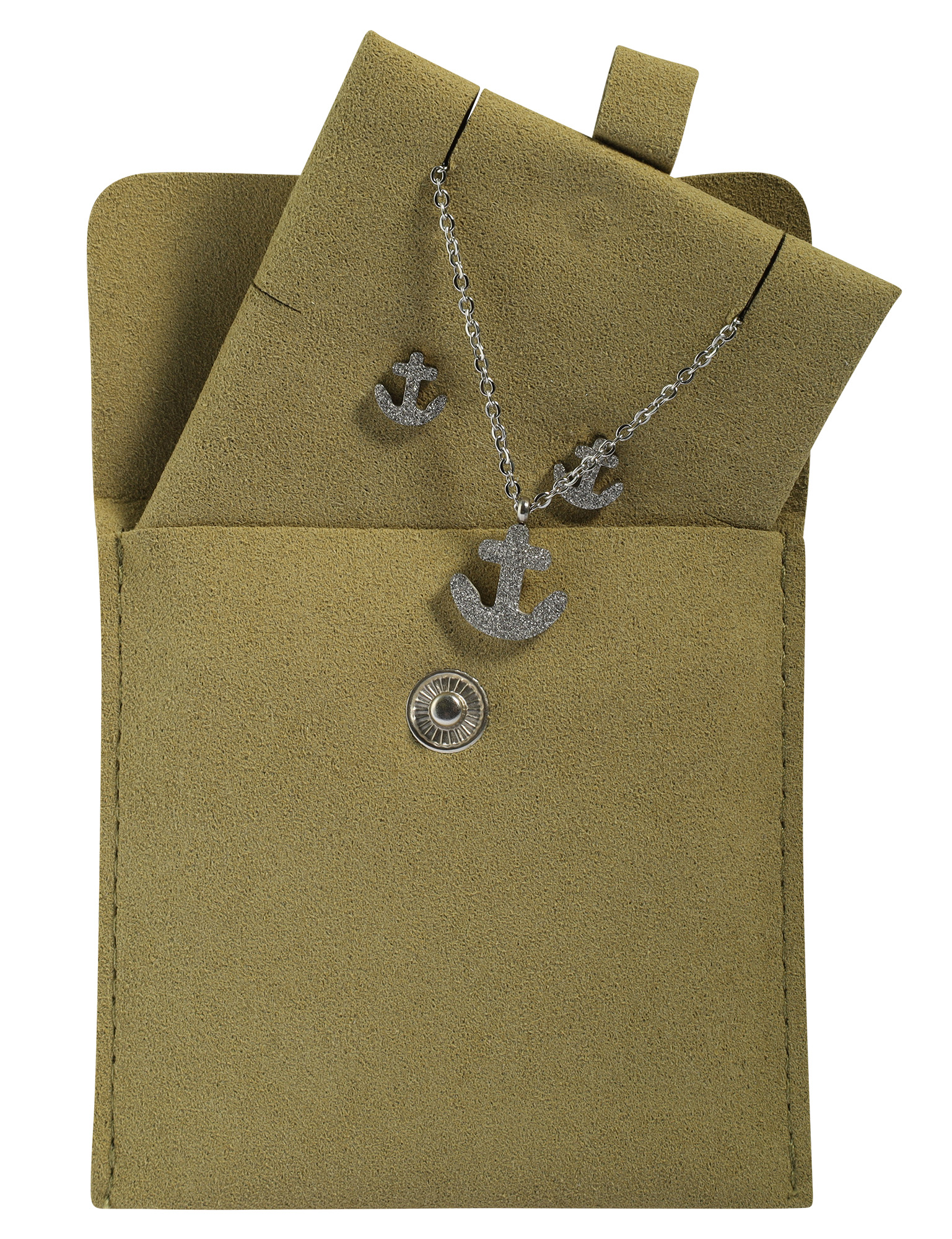 Schmucktäschchen für Schmucksets, VE10, Kunstleder, versch. Farben
