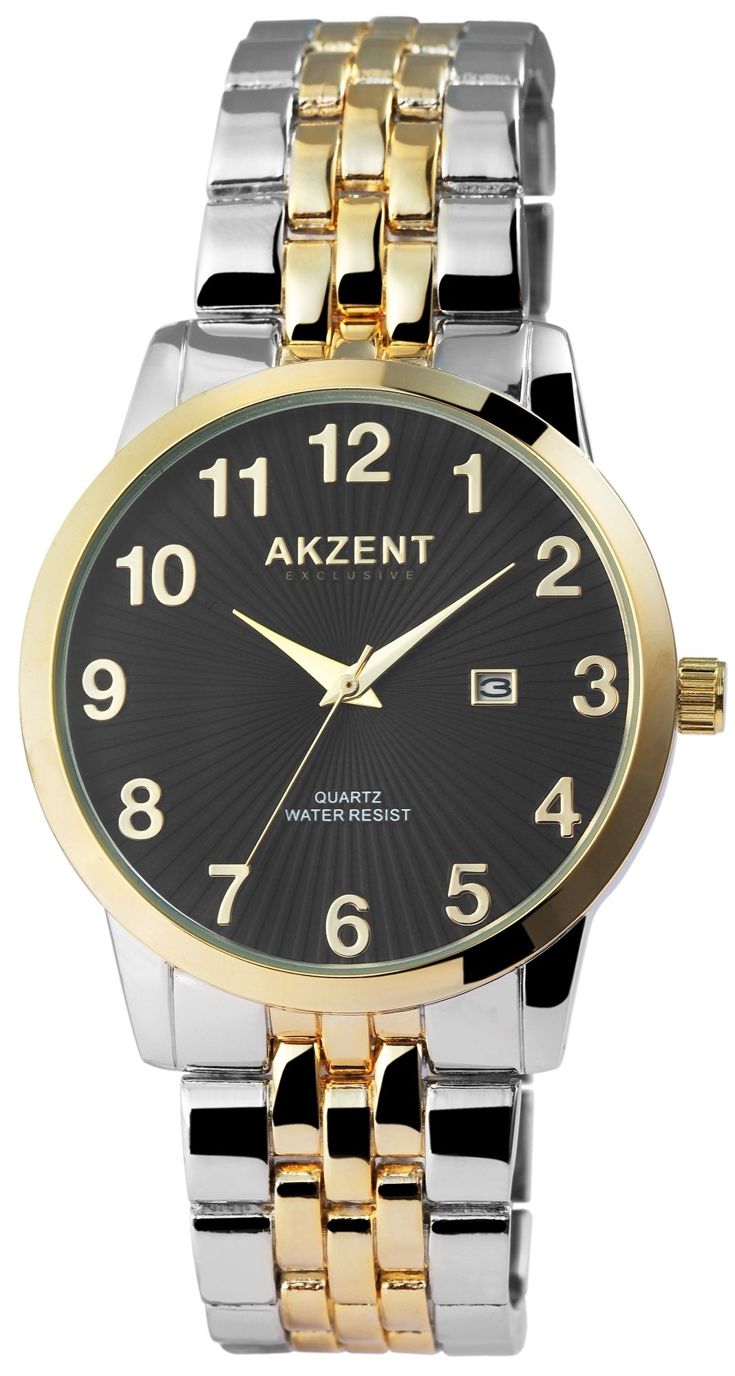 Akzent Exclusive Herrenarmbanduhr mit Metallband
