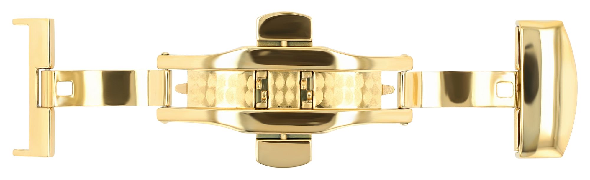 Butterflyschließe, Edelstahl, Schließenanstoß: 20 mm, goldfarben
