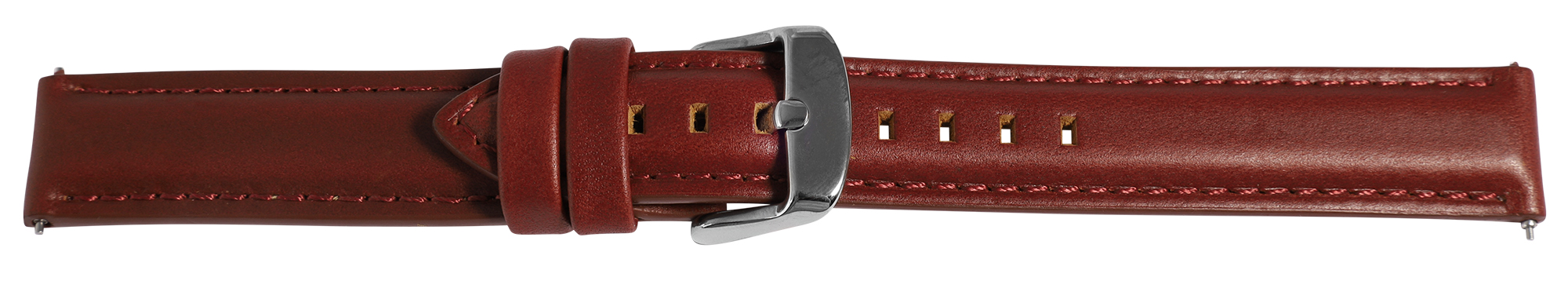 Echtleder Uhrenarmband (Quick-Release), braun, 16 mm