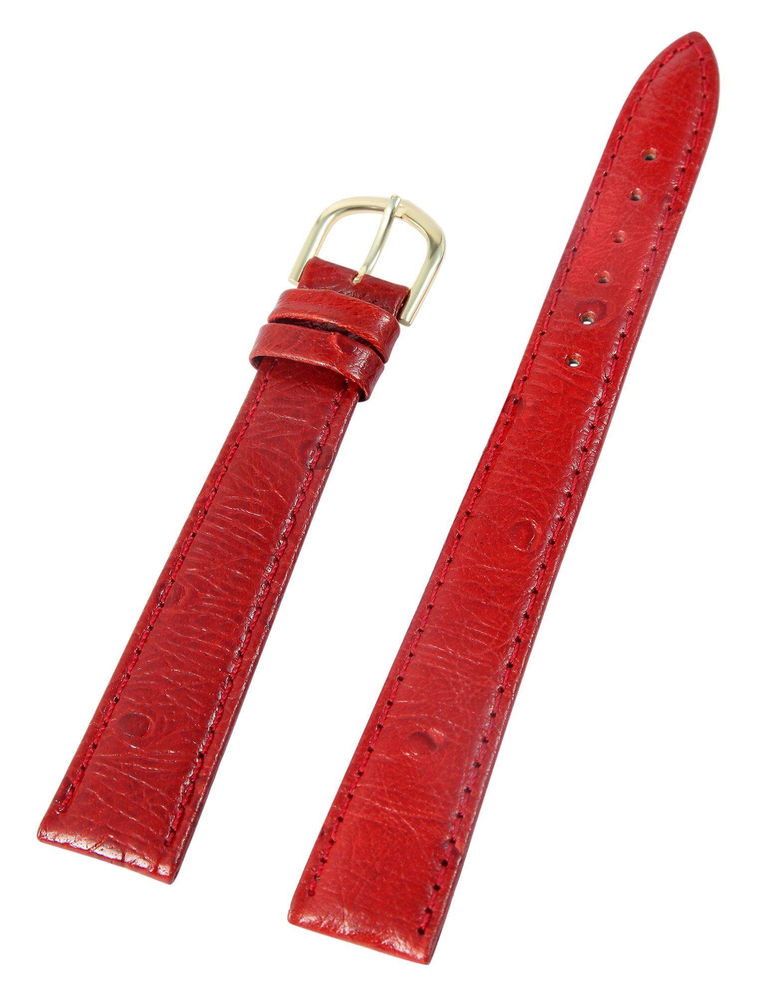 Lederimitatband in rot, XL 18 mm