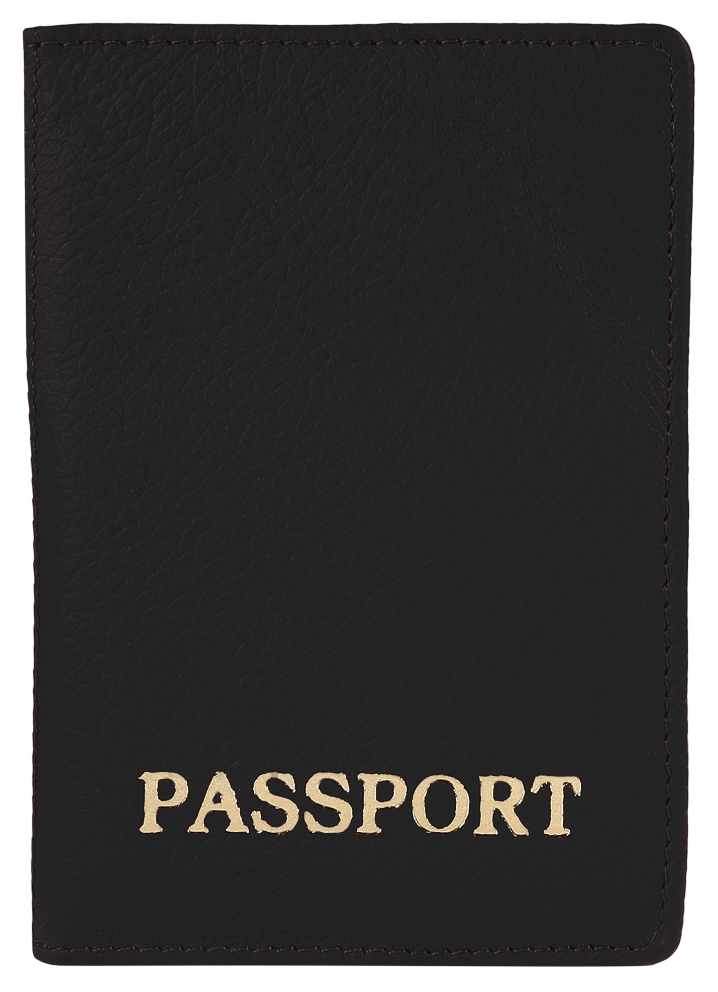 Steinmeister Echtleder, Reisepasshülle, Hochformat, Kreditkartenfächer, schwarz