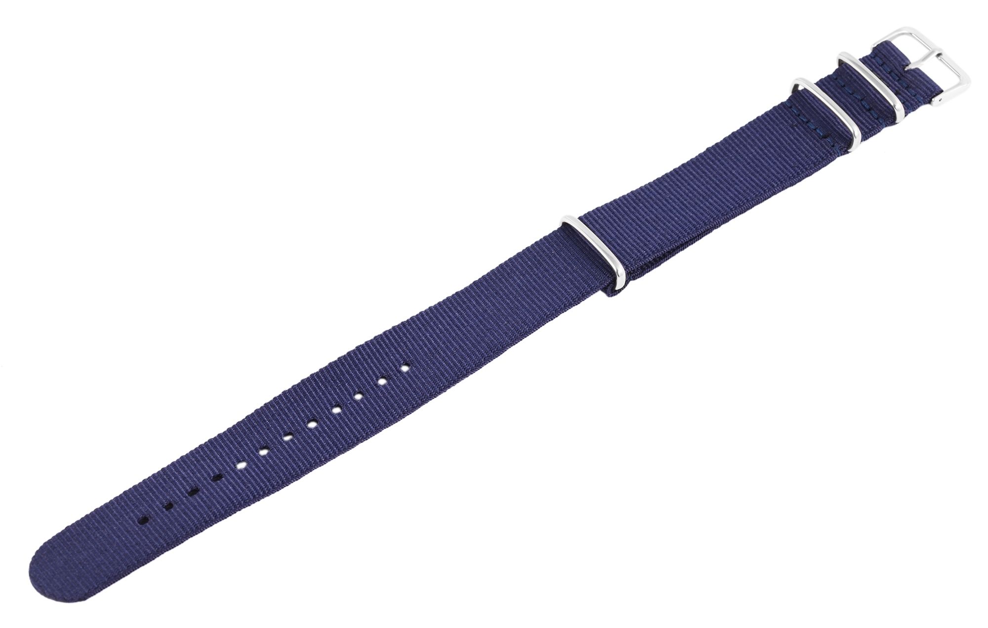 Nylon-Uhrenarmband im Nato-Stil, marineblau, 20 mm